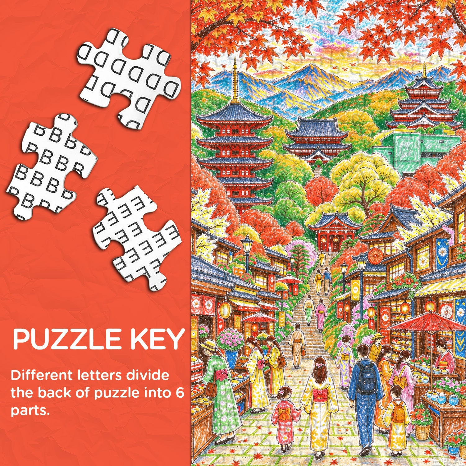 Maple Street Festival Jigsaw Puzzle 1000 Pieces