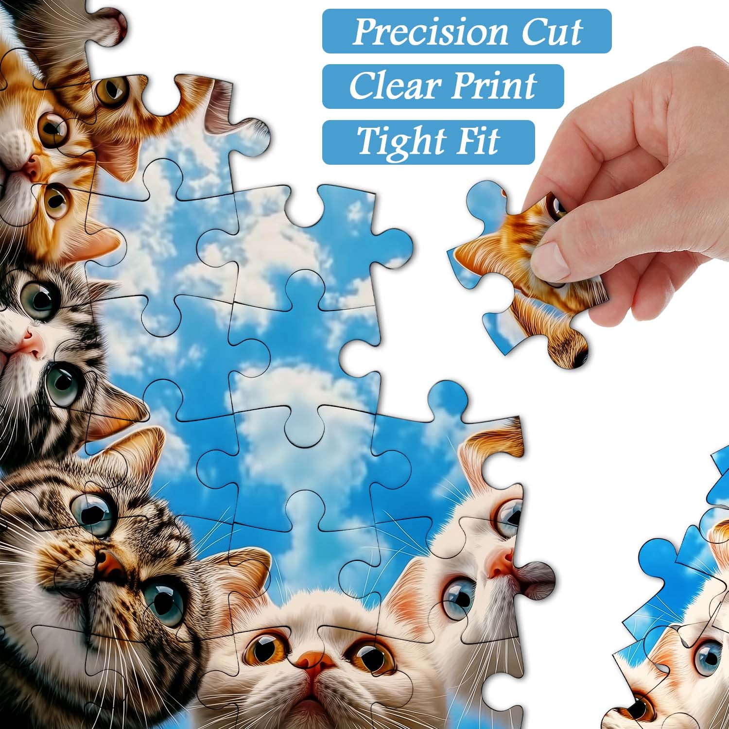 Cat Cat Watching Jigsaw Puzzle 1000 Pieces
