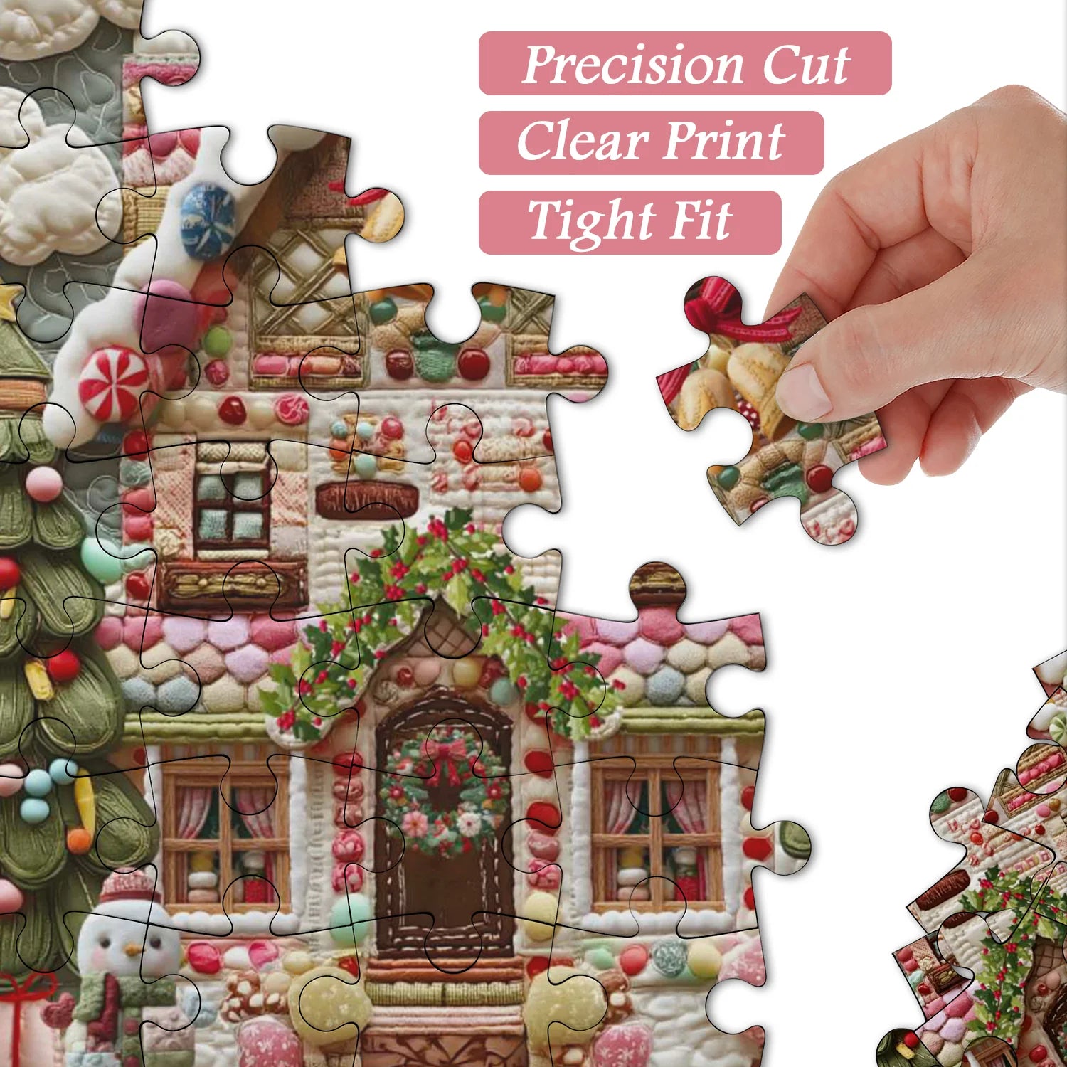 Candy Gingerbread House Jigsaw Puzzle 1000 Piece