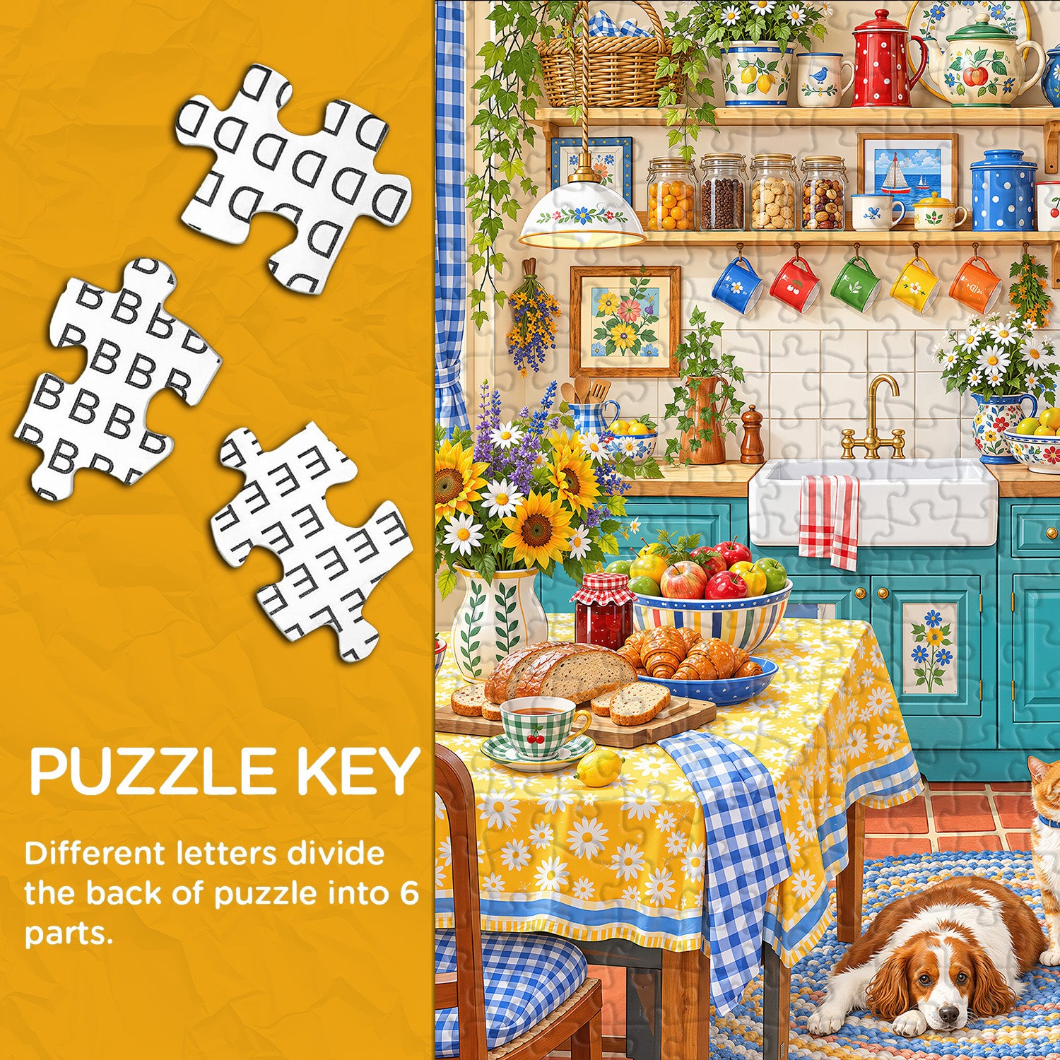 Sunny Kitchen Jigsaw Puzzle 1000 Pieces