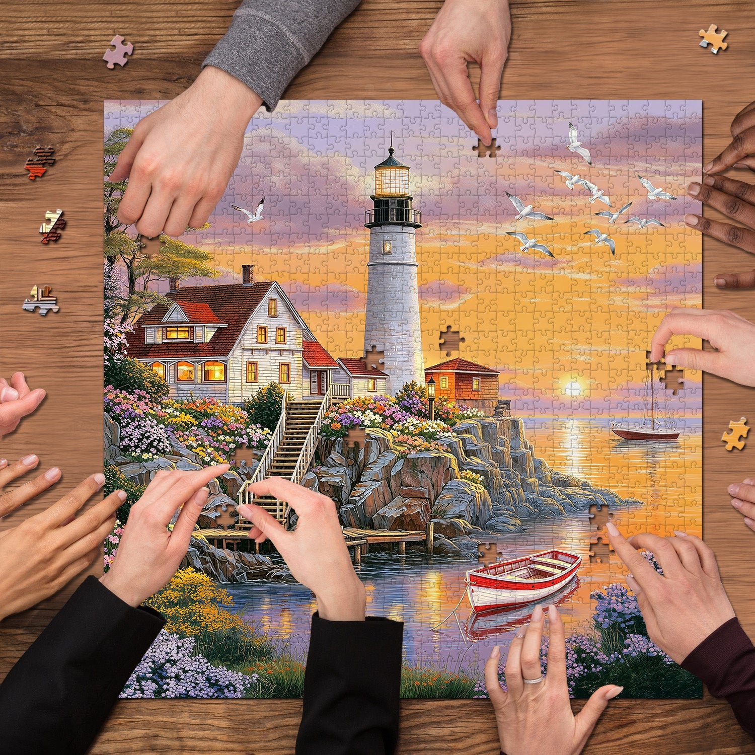 Lighthouse Cove Puzzle 1000 Teile
