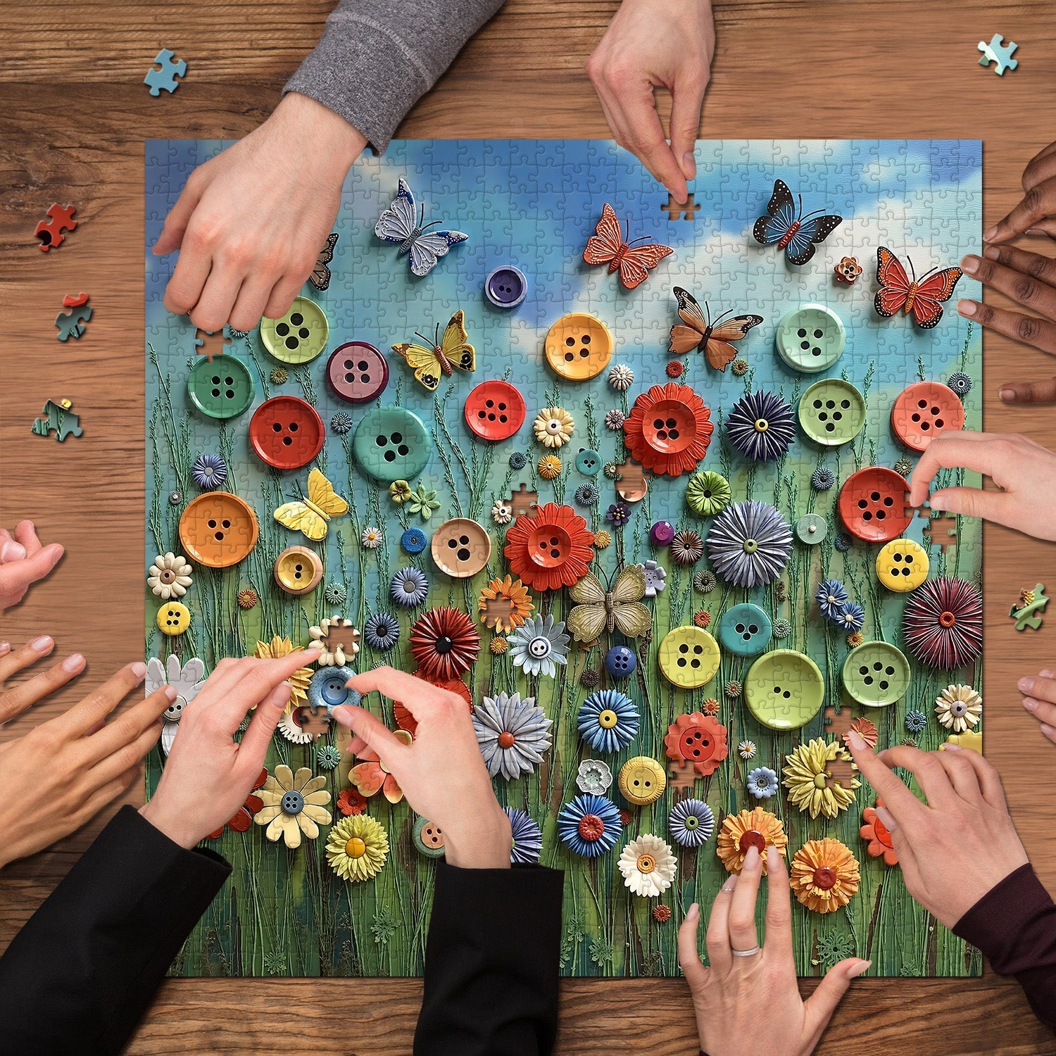Button Bloom Jigsaw Puzzle 1000 Pieces