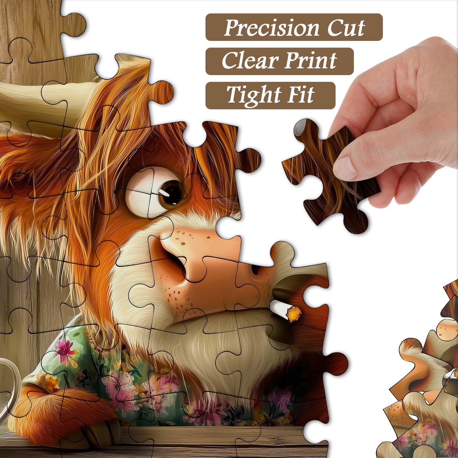 Cow's Melancholy Moment Jigsaw Puzzle 1000 Pieces