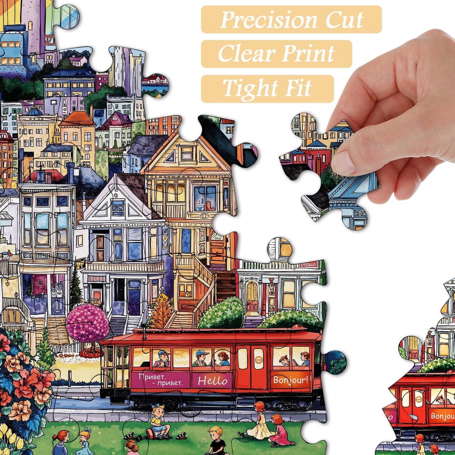 Colorful City Life Puzzle 1000 pièces