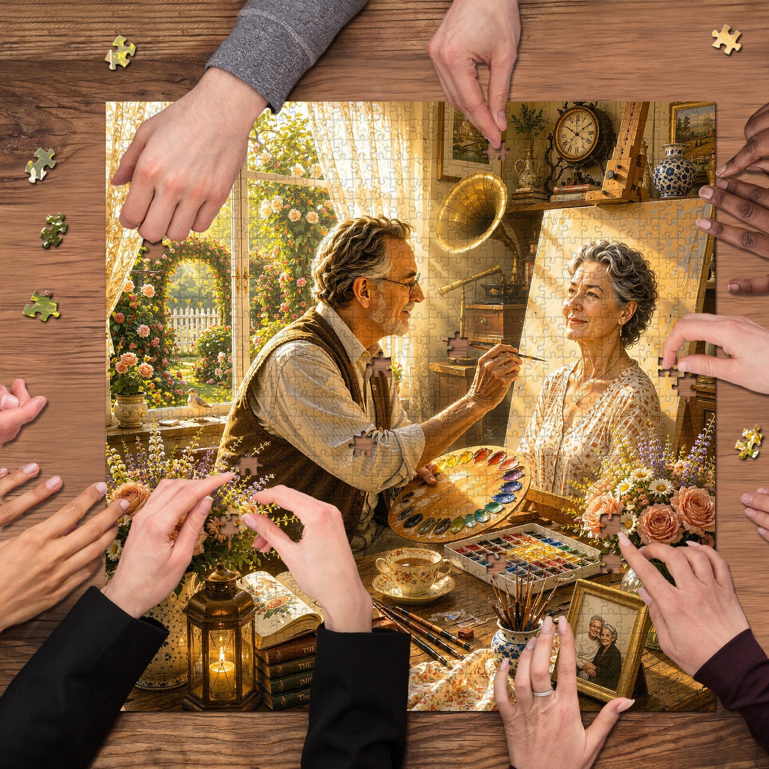 Window Art Romance Jigsaw Puzzle 1000 Pieces