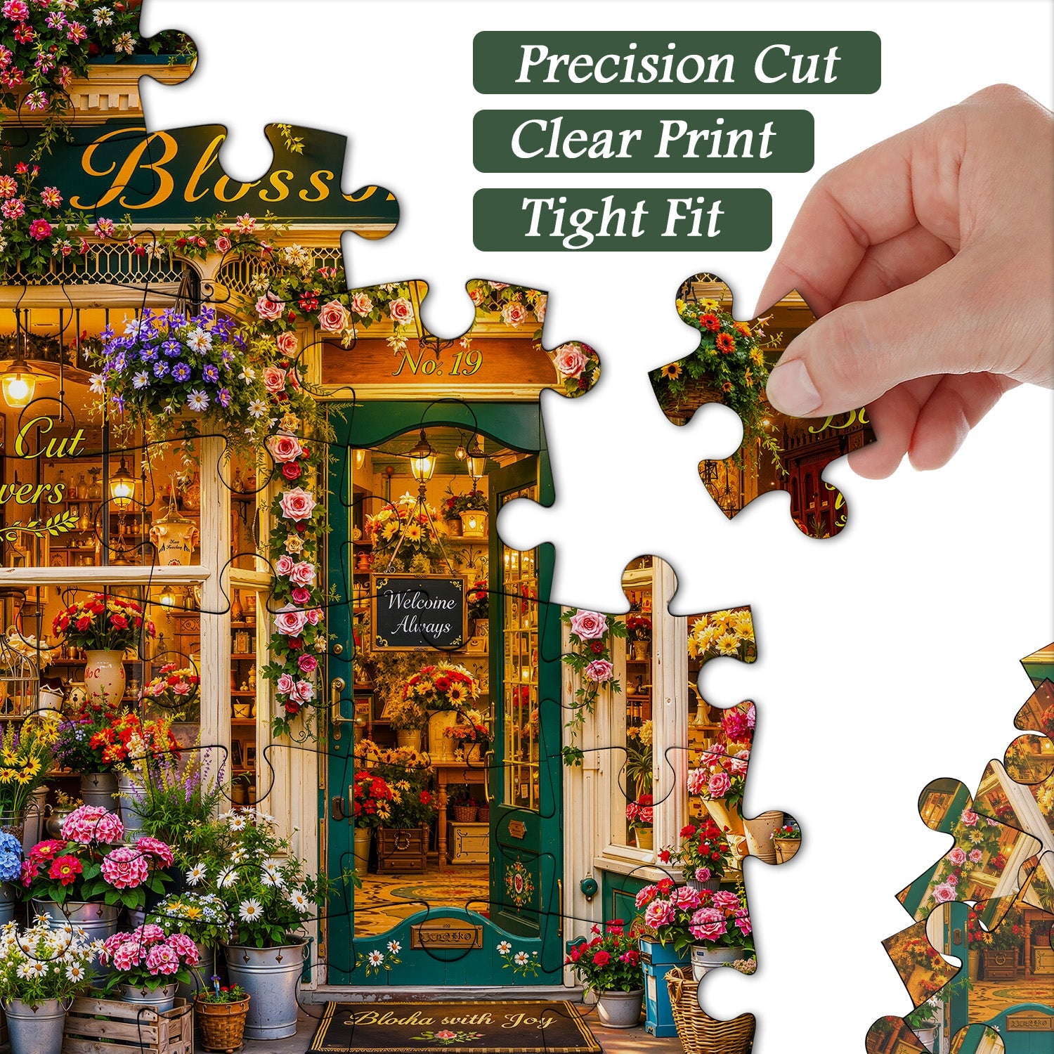 Colorful Bloom Shop Jigsaw Puzzle 1000 Pieces