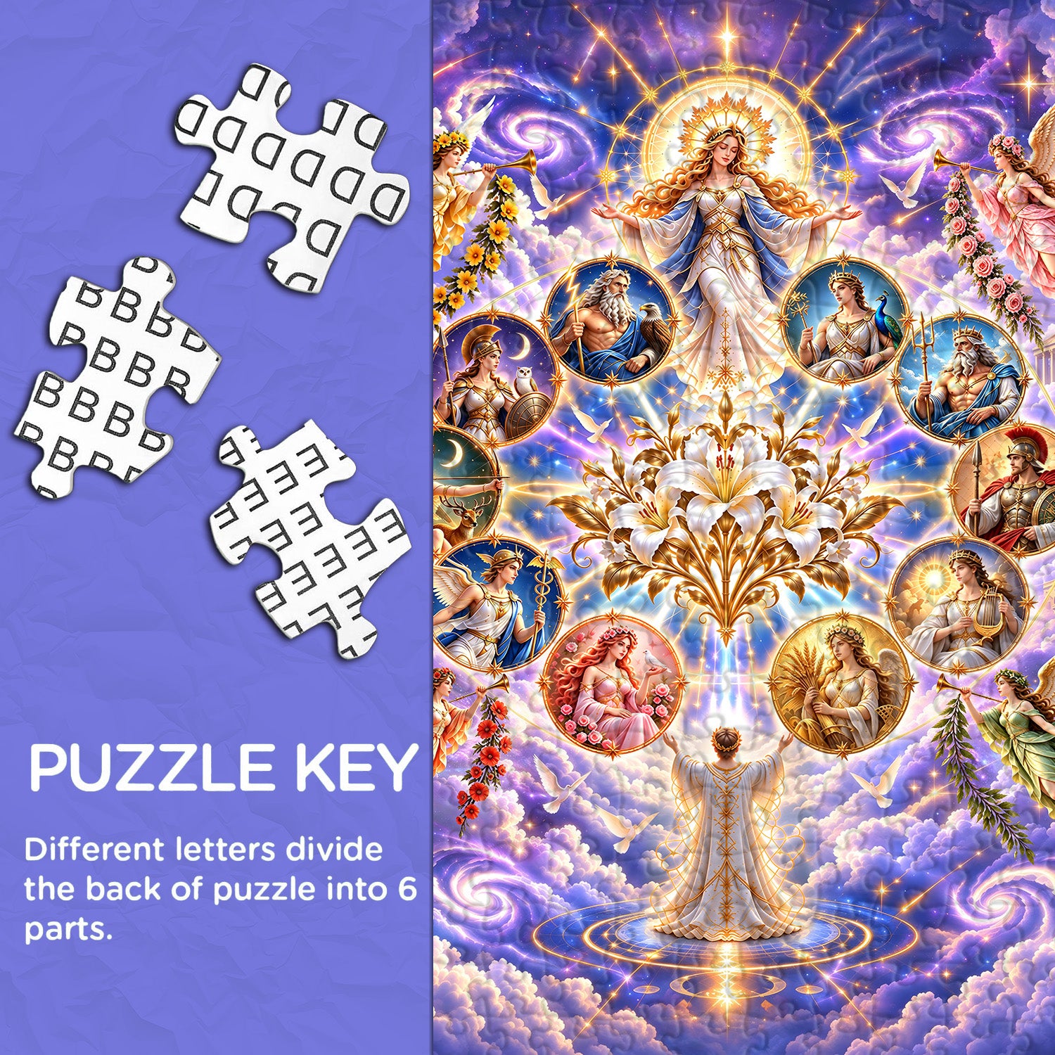 Greek Divine Pantheon Jigsaw Puzzle 1000 Pieces
