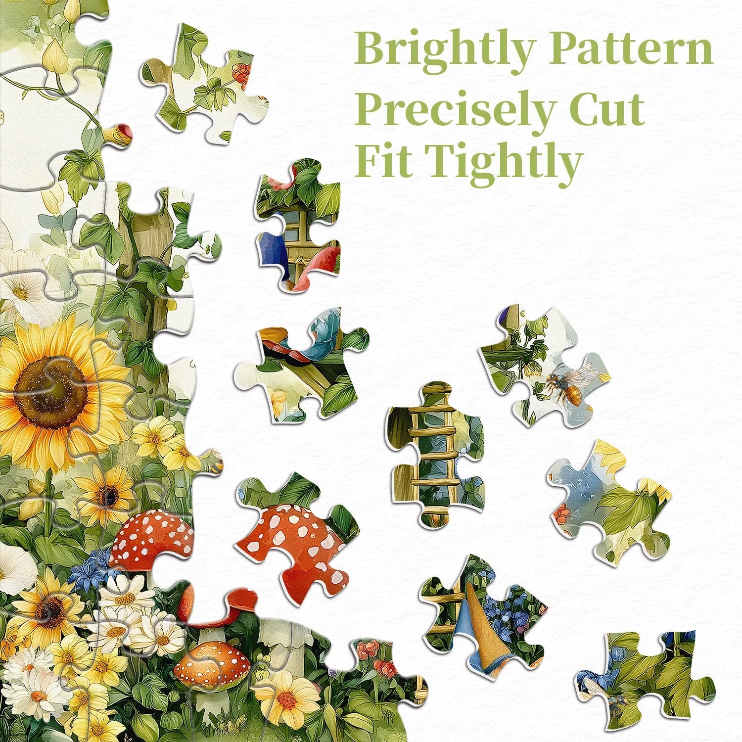 Gnomes in Bloom Jigsaw Puzzle 1000 Pieces