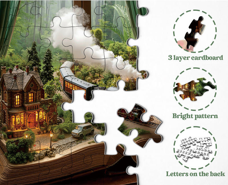 À travers les pages Puzzle de puzzle 1000 pièces