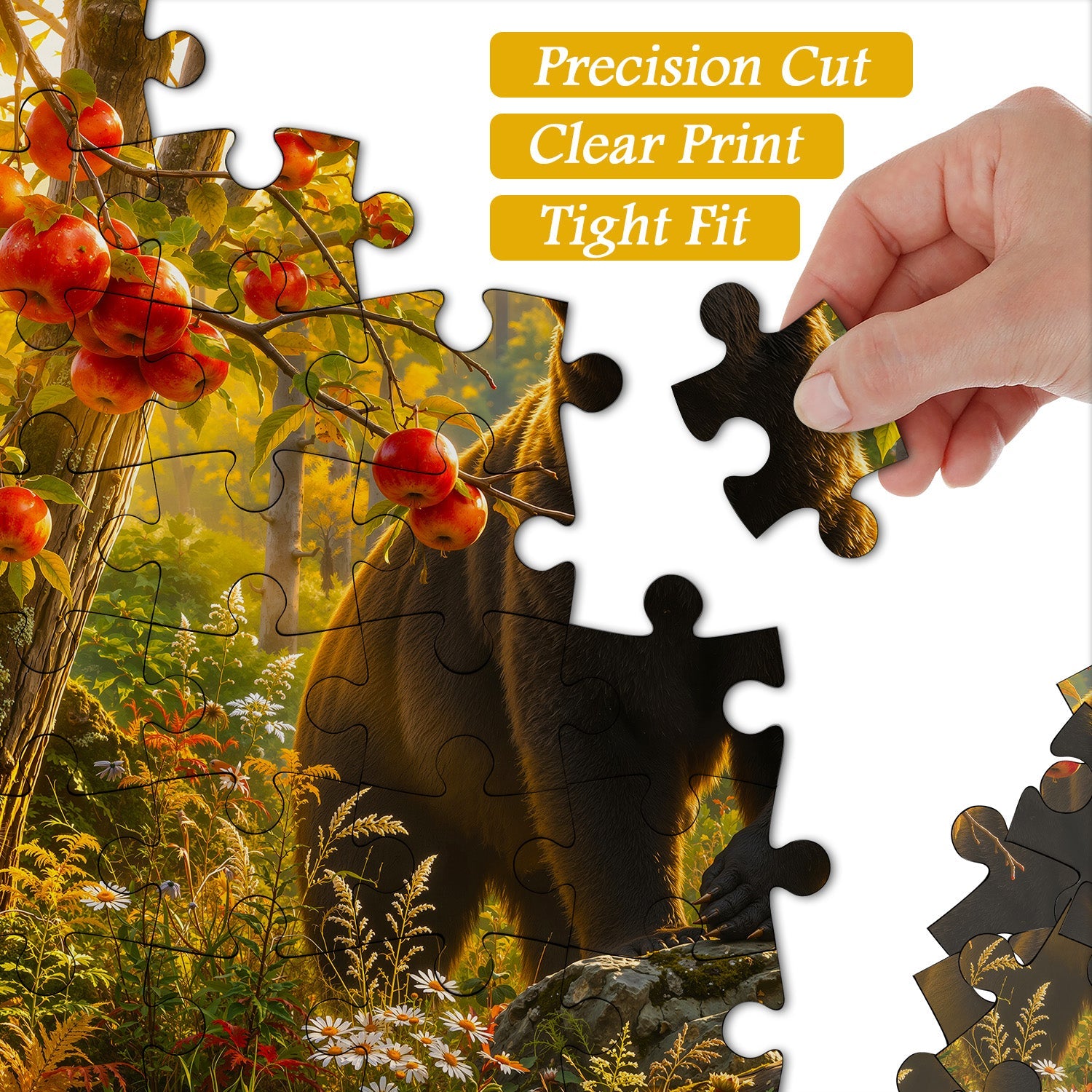 Sunlit Woodland Bear Jigsaw Puzzle 1000 Pieces