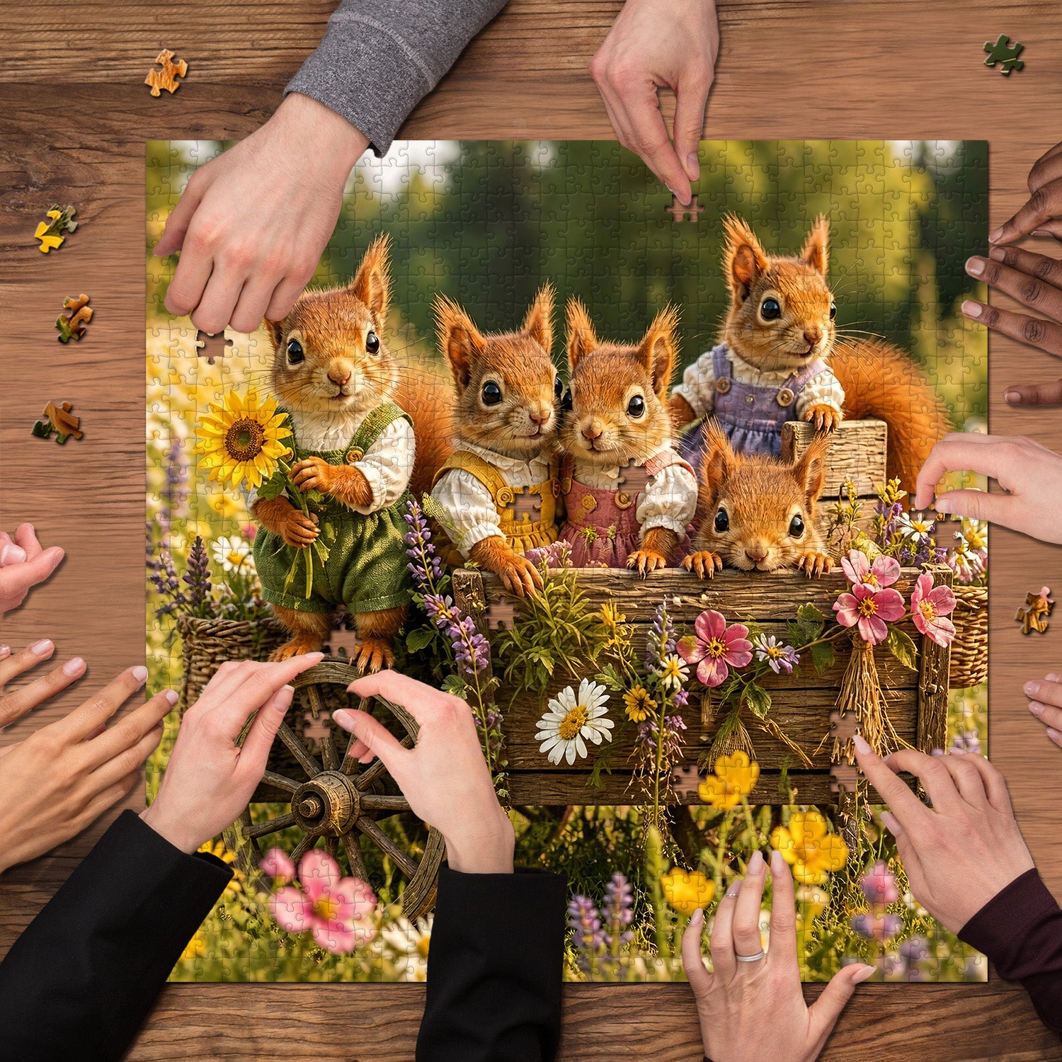 Meadow Riders Jigsaw Puzzle 1000 Pieces