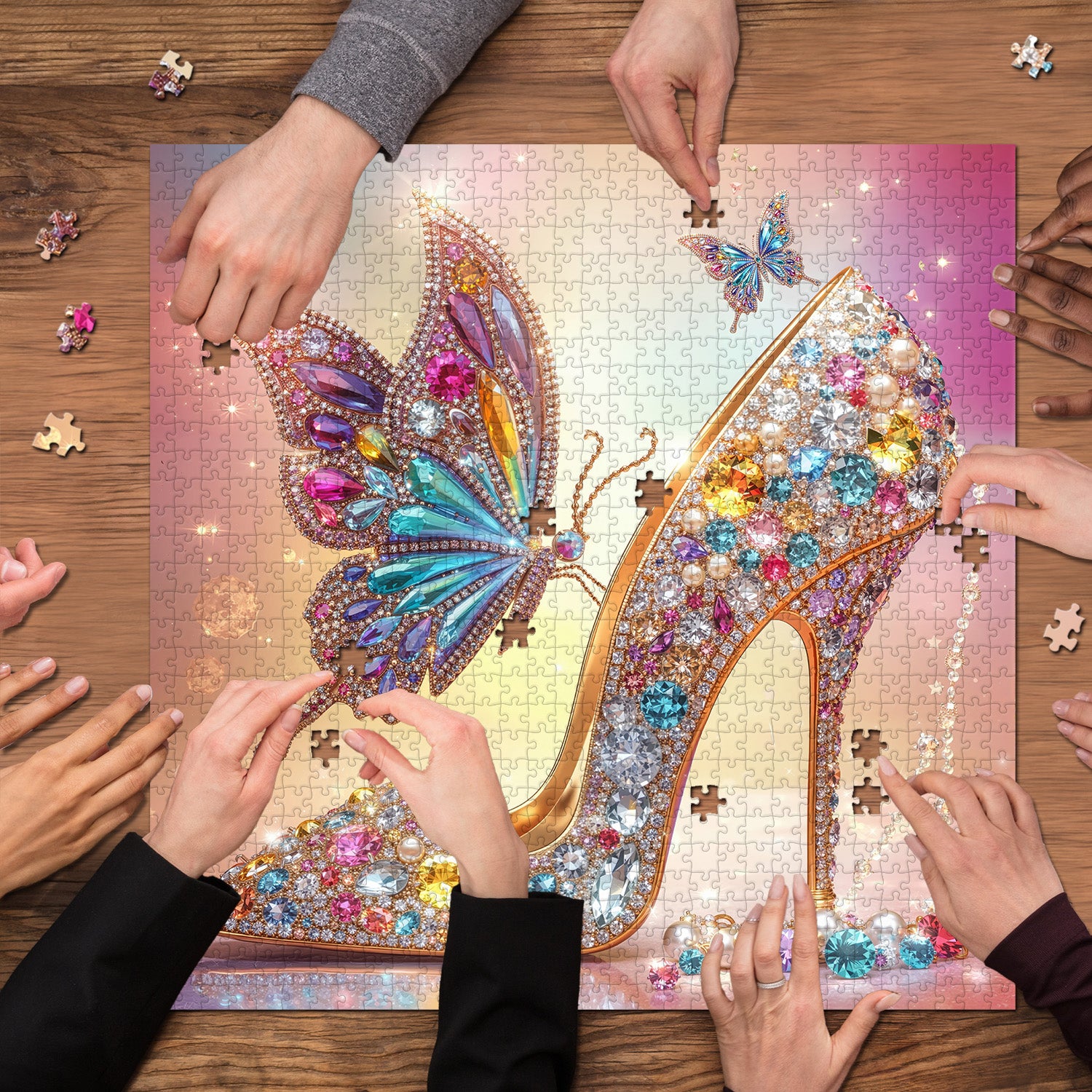 Puzzle Aurora con tacco a farfalla, 1000 pezzi