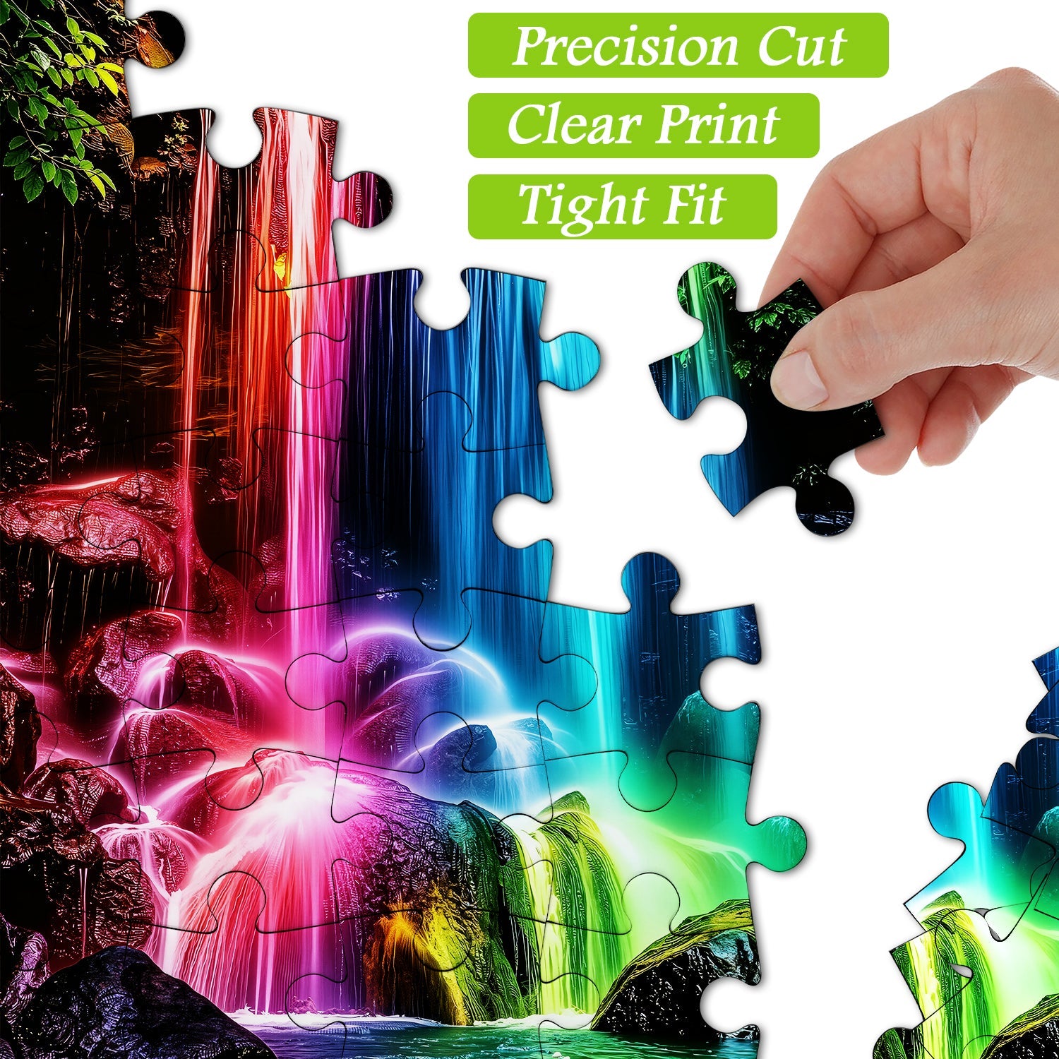 Neon Wildwood Stream Jigsaw Puzzle 1000 Pieces