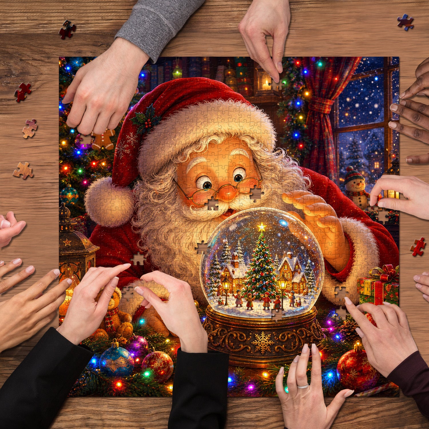Santa's Snowglobe Jigsaw Puzzle 1000 Pieces
