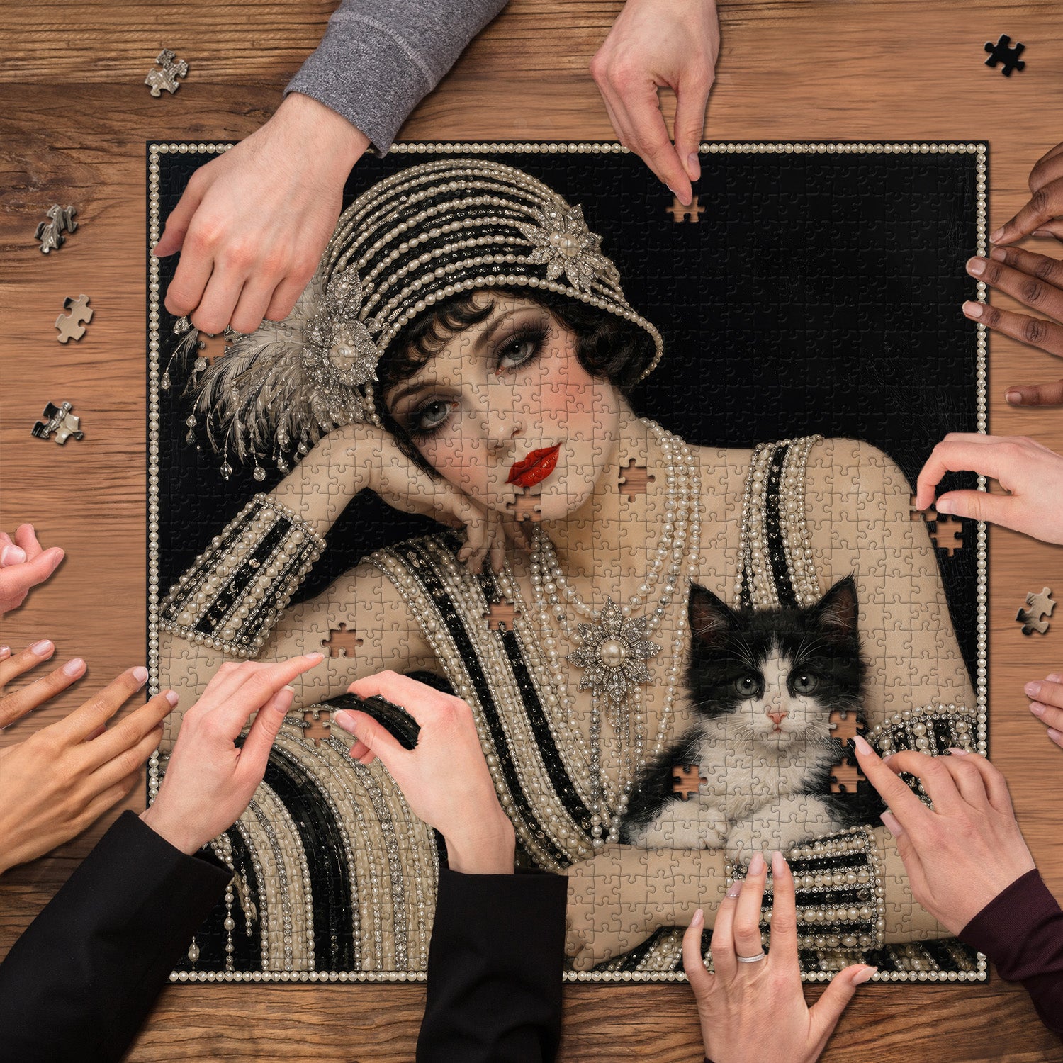 Pearl Flapper Jigsaw Puzzle 1000 Pieces