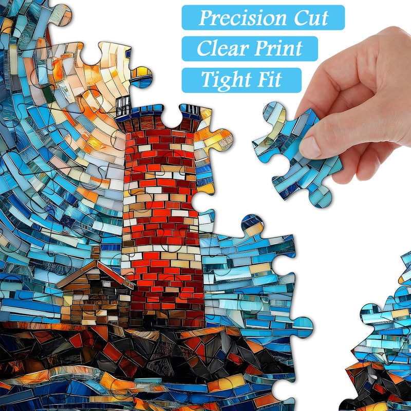 Puzzle de puzzle du phare mosaïque 1000 pièces
