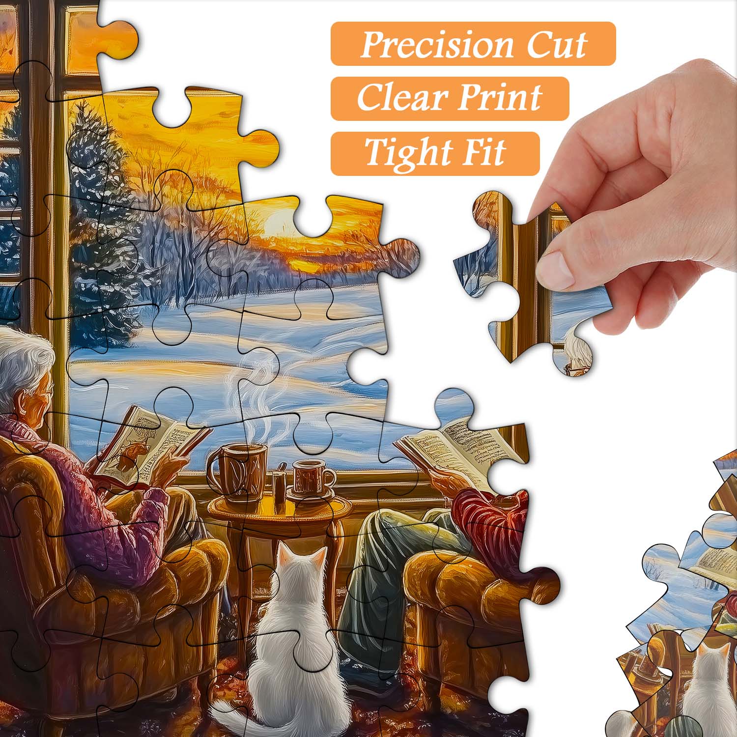 Fireside Warmth Jigsaw Puzzle 1000 Pieces
