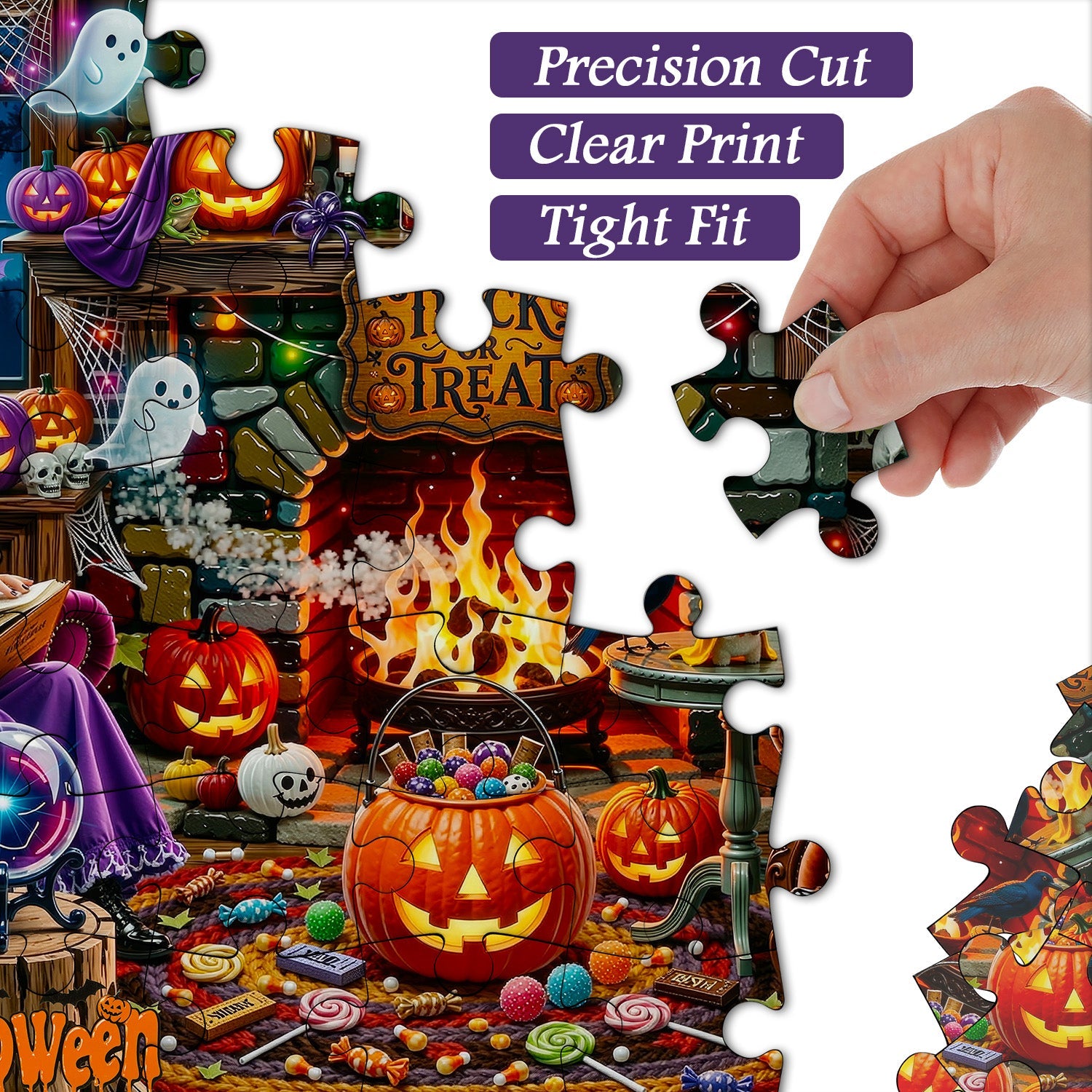 Puzzle del focolare di Halloween 1000 pezzi
