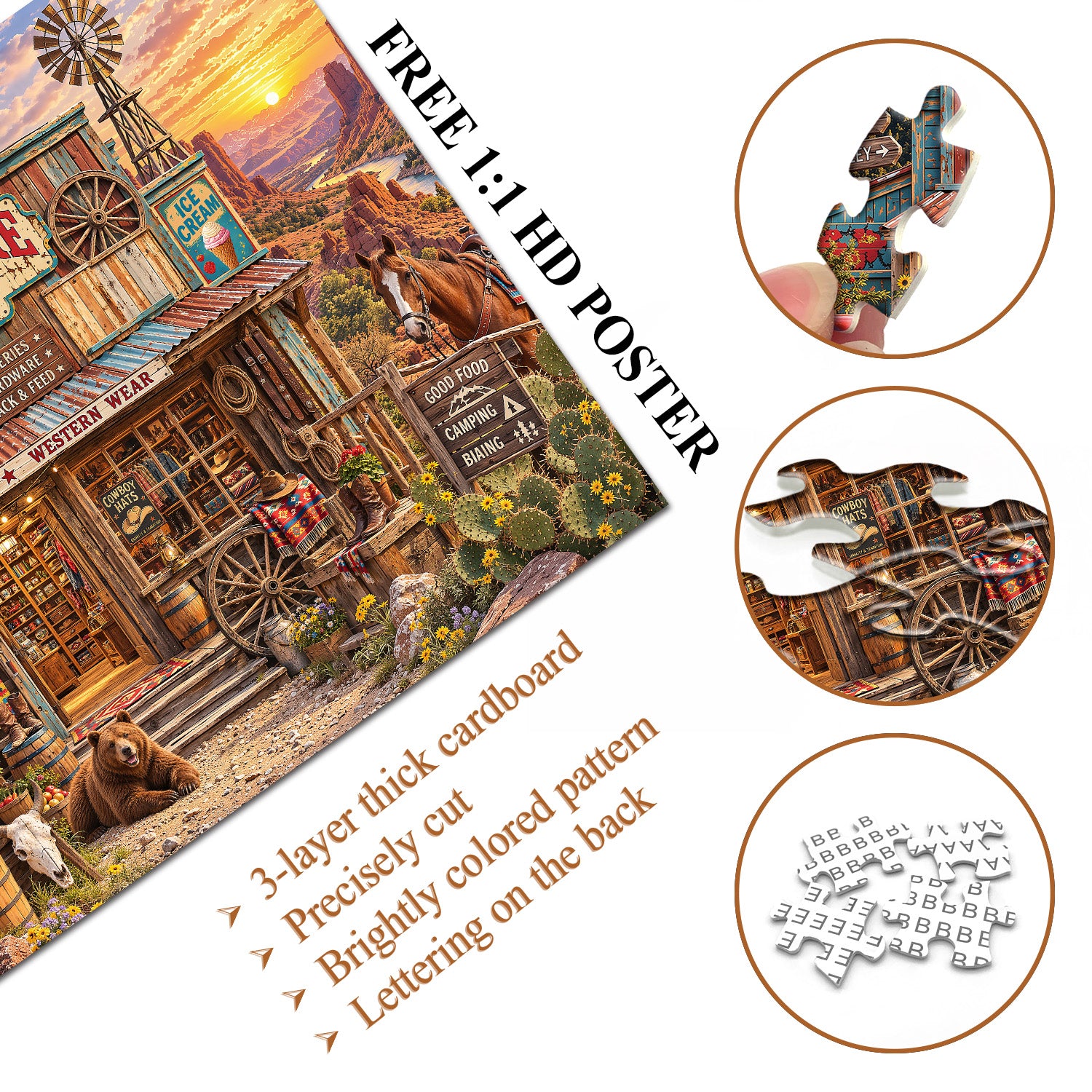 Desert Trading Post Jigsaw Puzzle 1000 Pieces