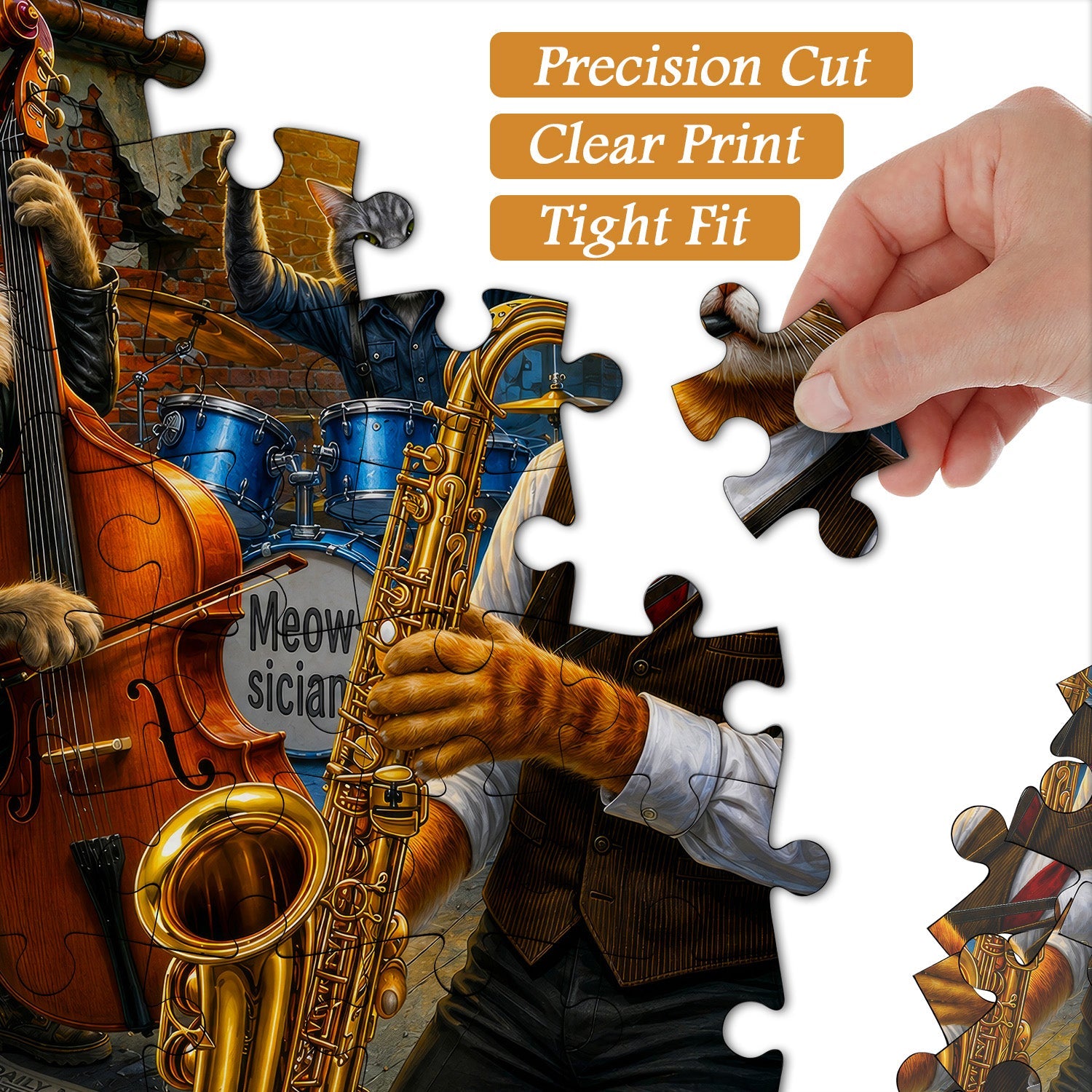 Street Jazz Cats Jigsaw Puzzle 1000 Pieces