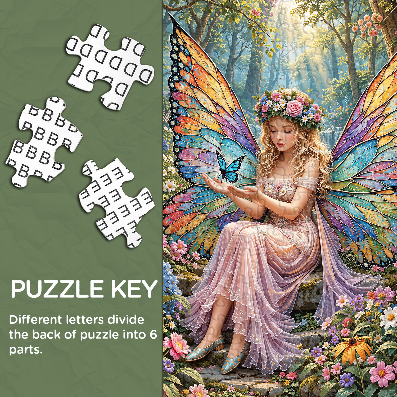 Winged Blossom Fairy Jigsaw Puzzle 1000 Pieces