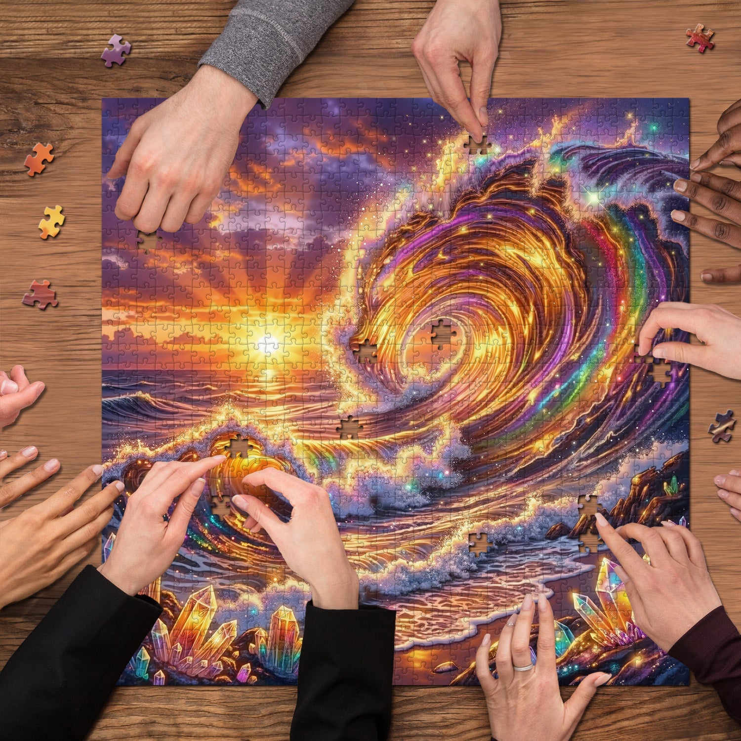 Puzzle L'alba dei cristalli 1000 pezzi
