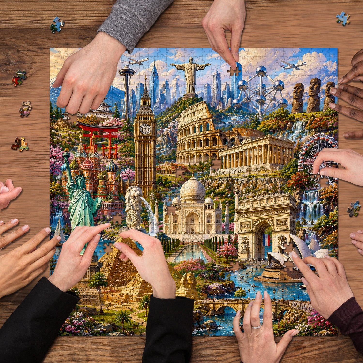 World Wonders Jigsaw Puzzle 1000 Pieces