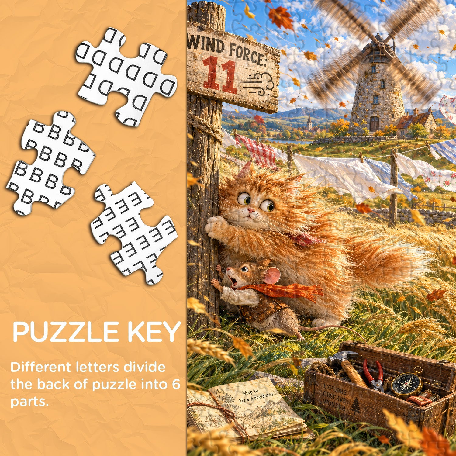 Windy Adventure Jigsaw Puzzle 1000 Pieces
