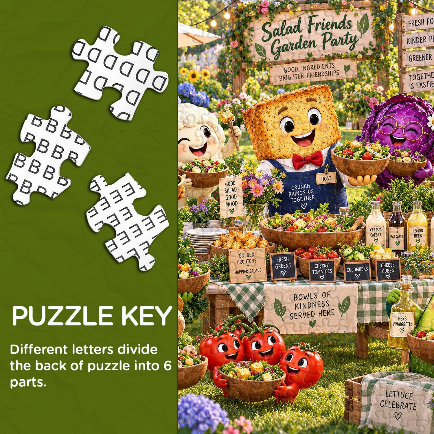 Salad Garden Party Jigsaw Puzzle 1000 Pieces