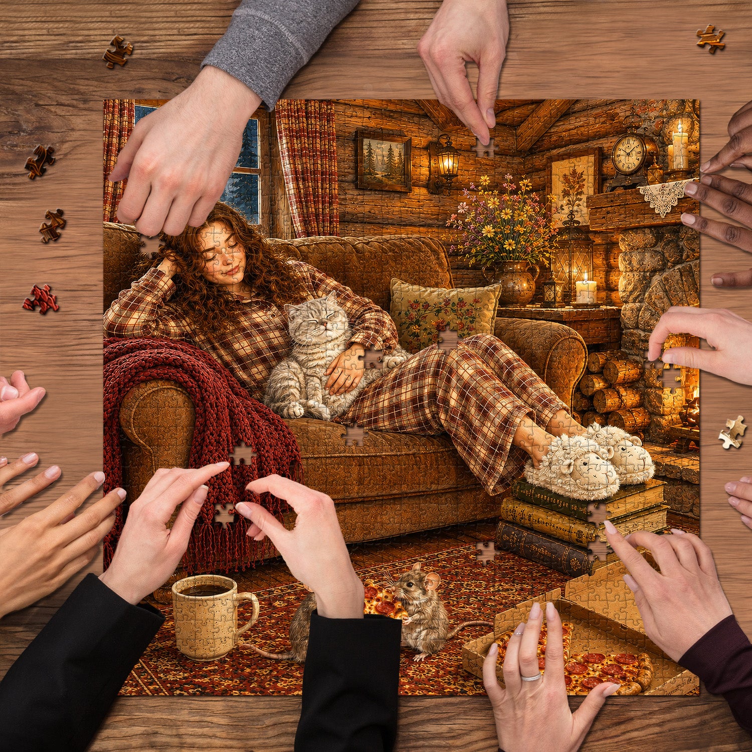 Hearthside Rest Jigsaw Puzzle 1000 Pieces