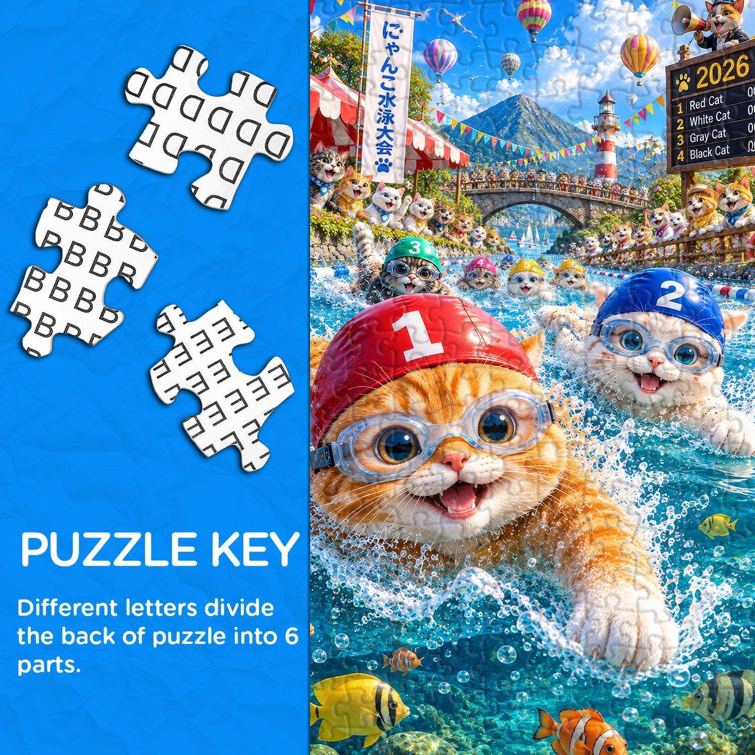 Swim Forward Bravely Jigsaw Puzzle 1000 Pieces