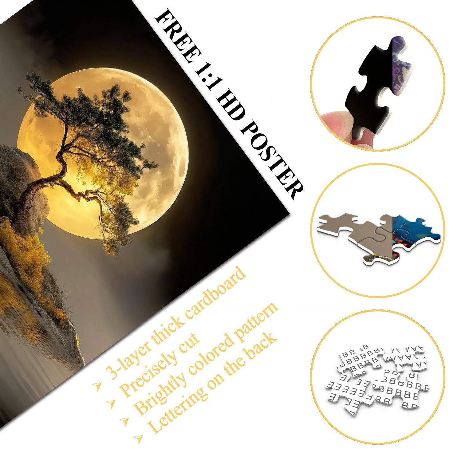 Moonlit Tree Jigsaw Puzzle 1000 Pieces