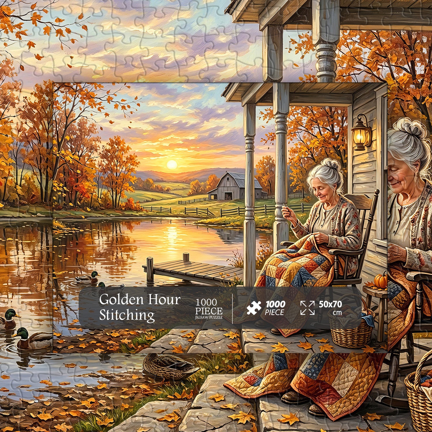 Golden Hour Stitching Jigsaw Puzzle 1000 Pieces