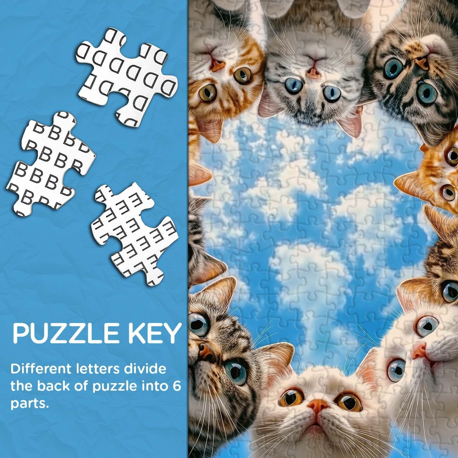 Cat Cat Watching Jigsaw Puzzle 1000 Pieces