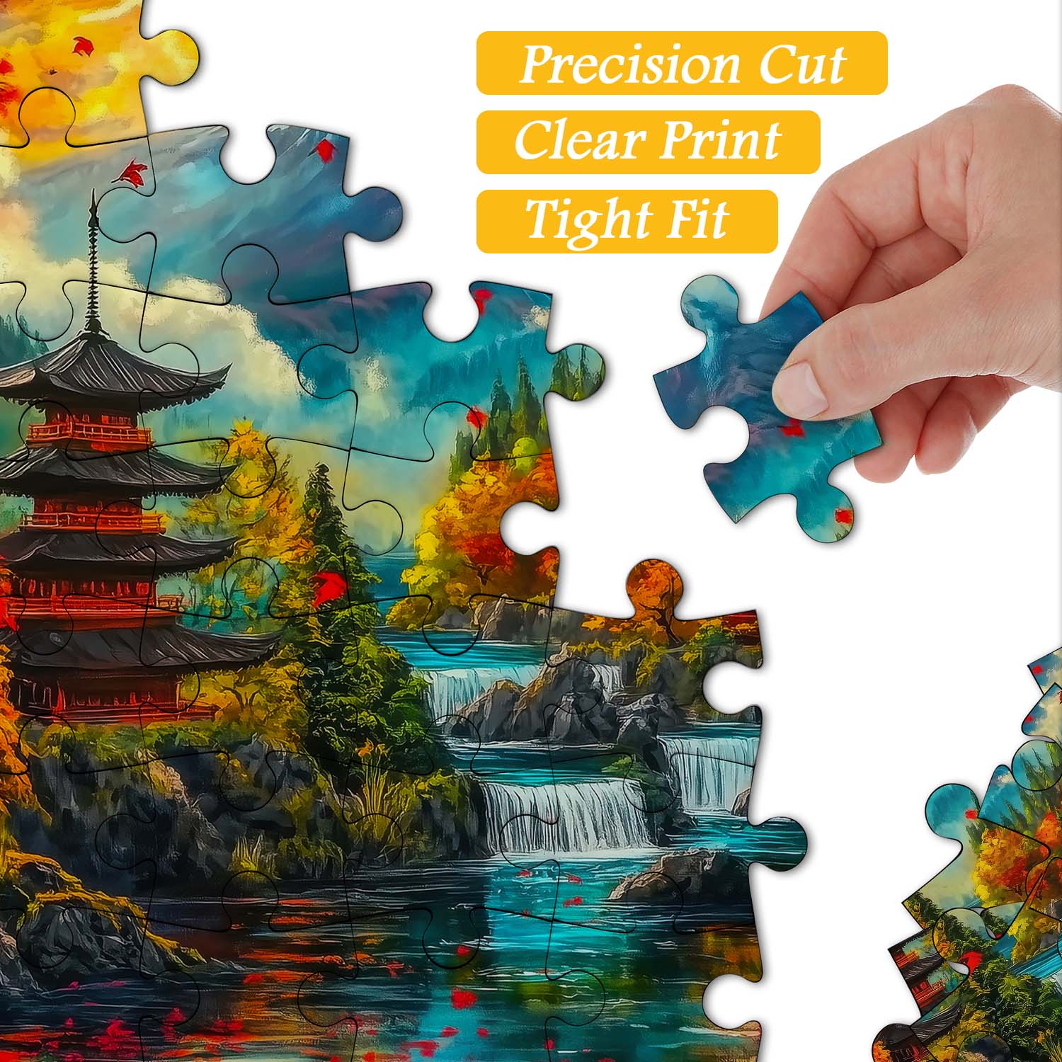 Rompecabezas de la Belleza Radiante de Fuji 1000 Piezas