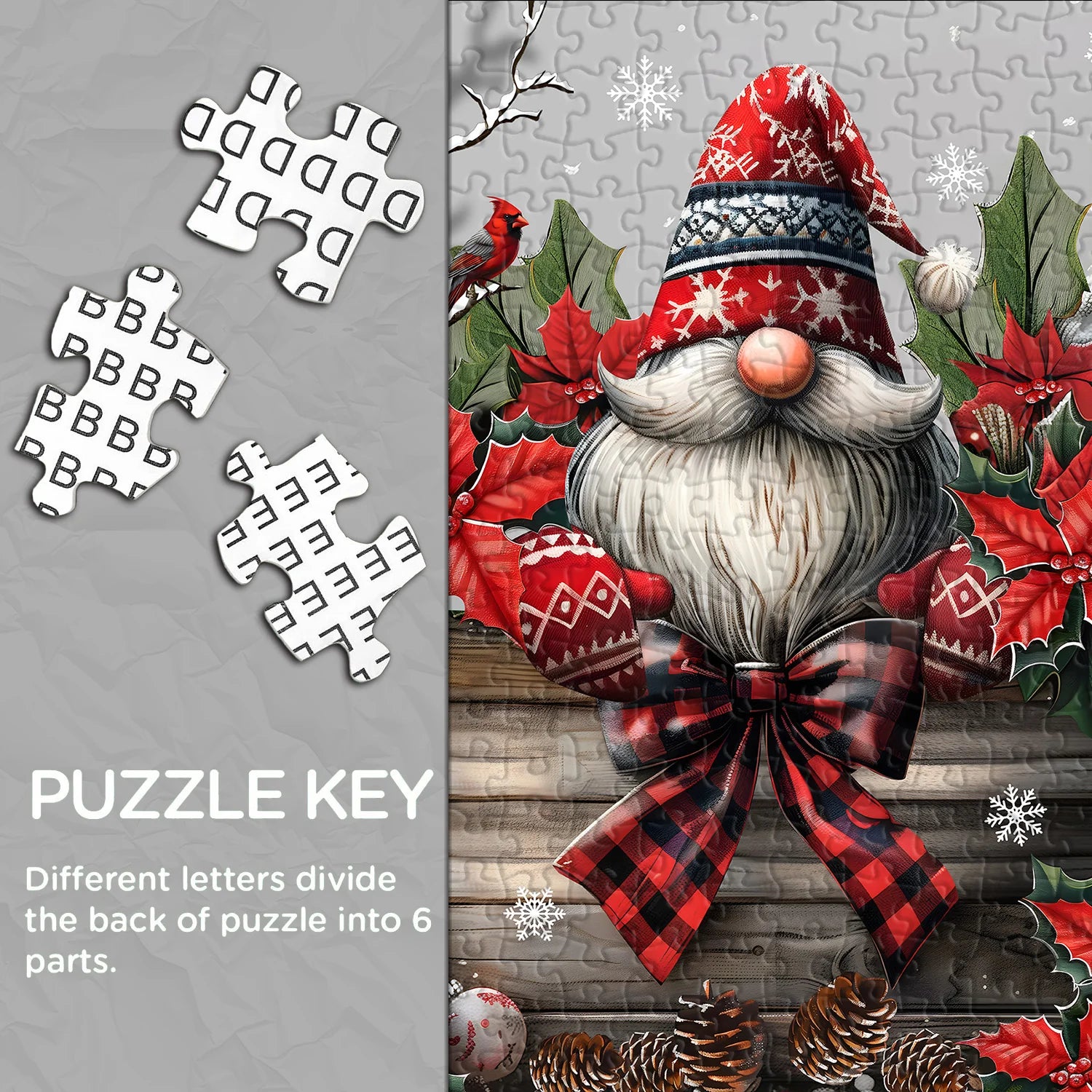Christmas Gnome Jigsaw Puzzles 1000 Pieces