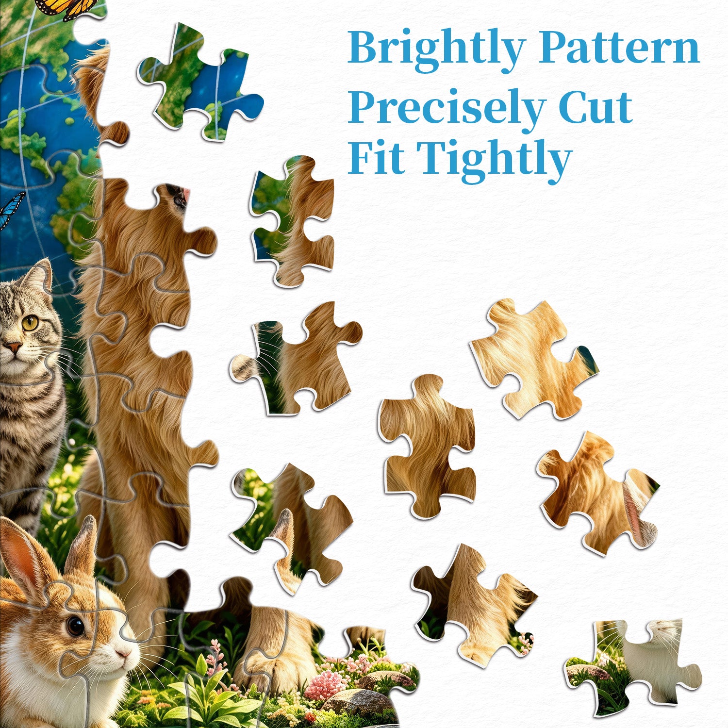 Cute Pet Earth Jigsaw Puzzle 1000 Pieces