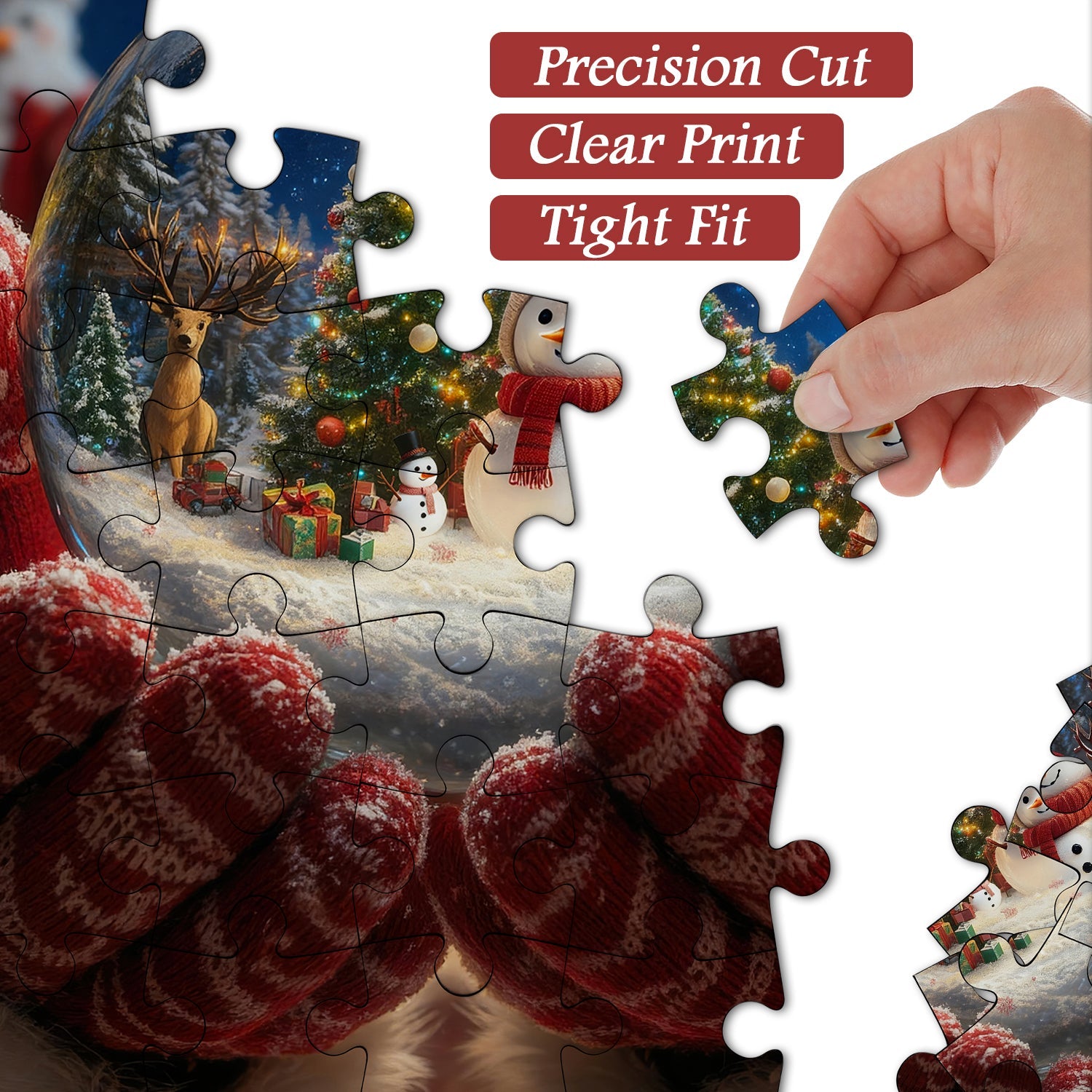 Winter snowball scene Jigsaw Puzzle 1000 Pieces