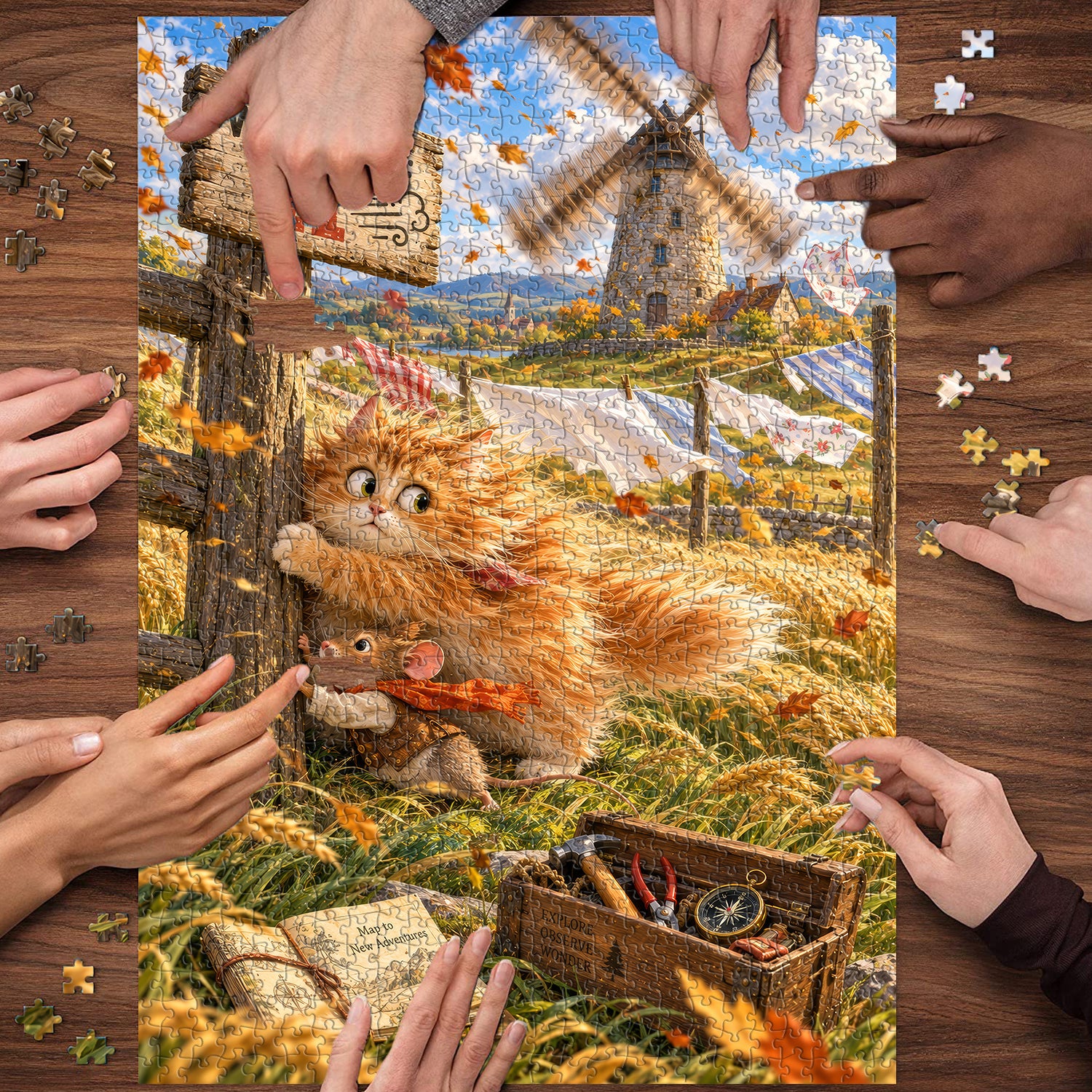 Windy Adventure Jigsaw Puzzle 1000 Pieces