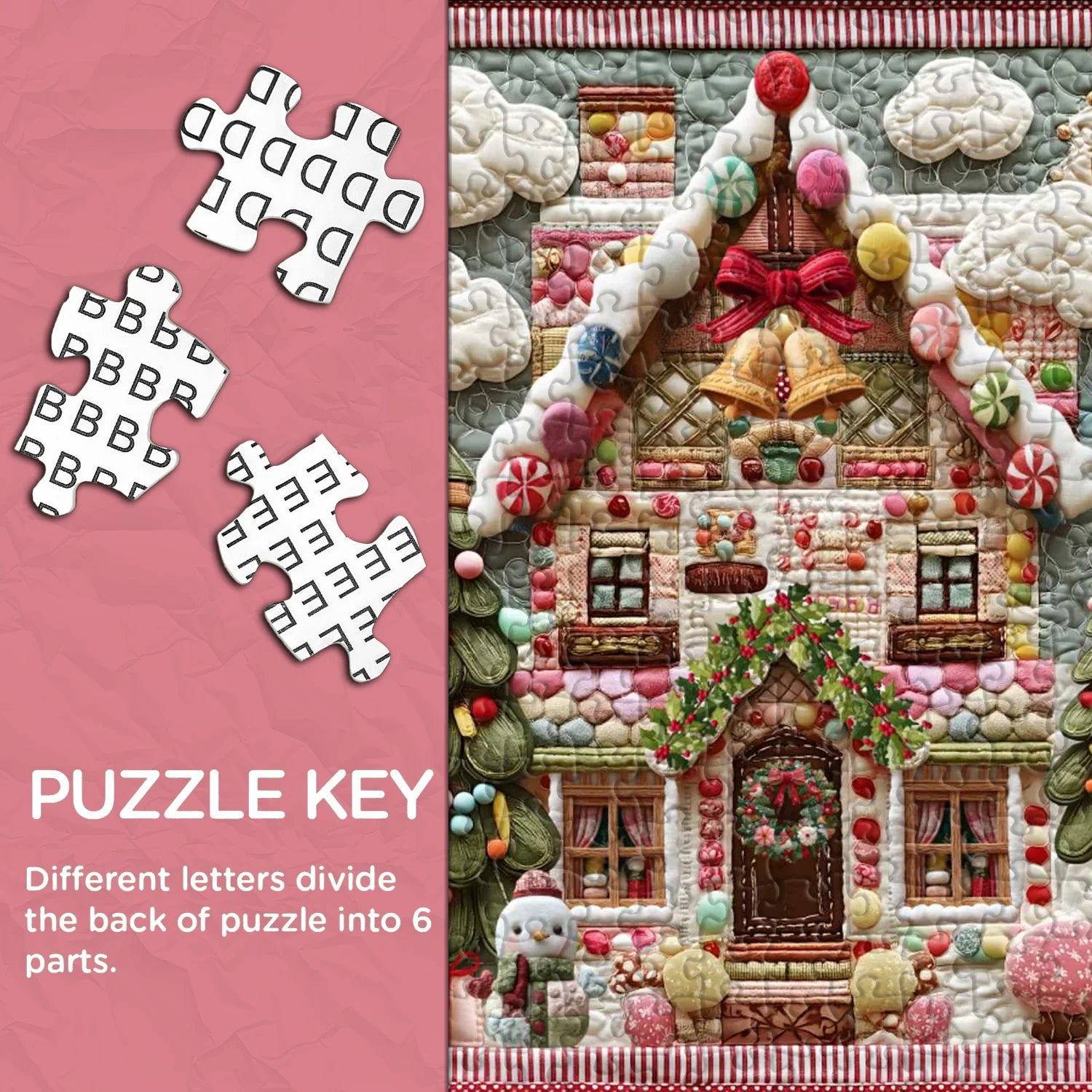Candy Gingerbread House Jigsaw Puzzle 1000 Piece