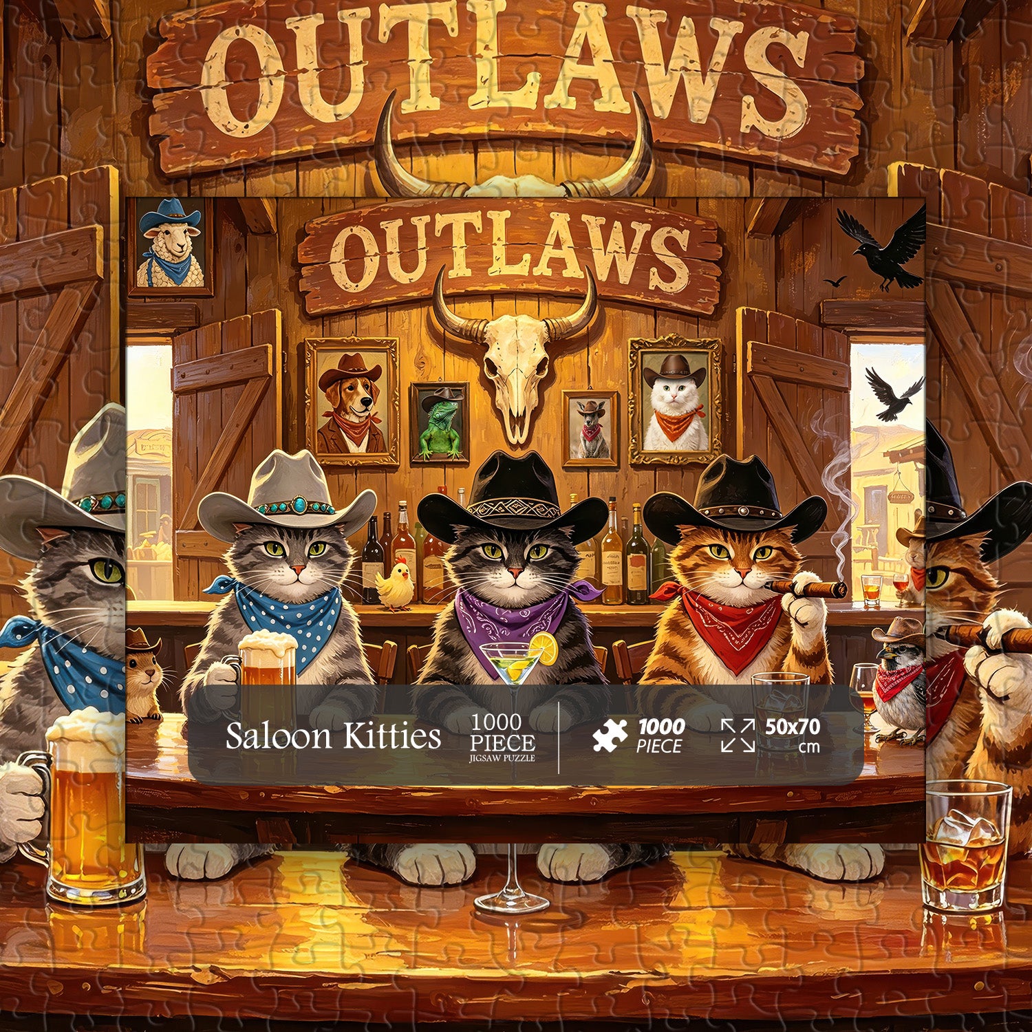 Puzzle Saloon Kitties da 1000 pezzi