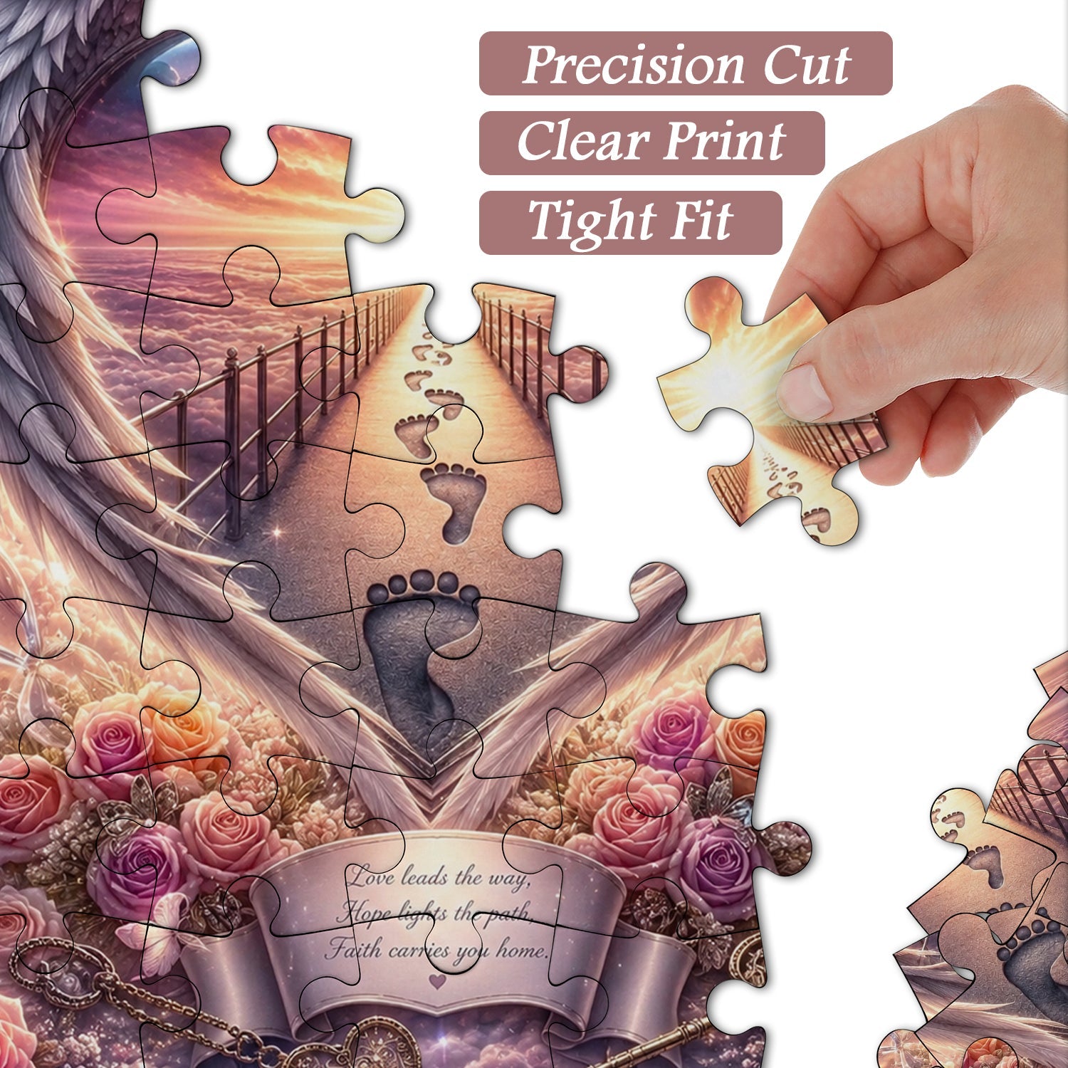 Winged Heart Heaven Path Jigsaw Puzzle 1000 Pieces