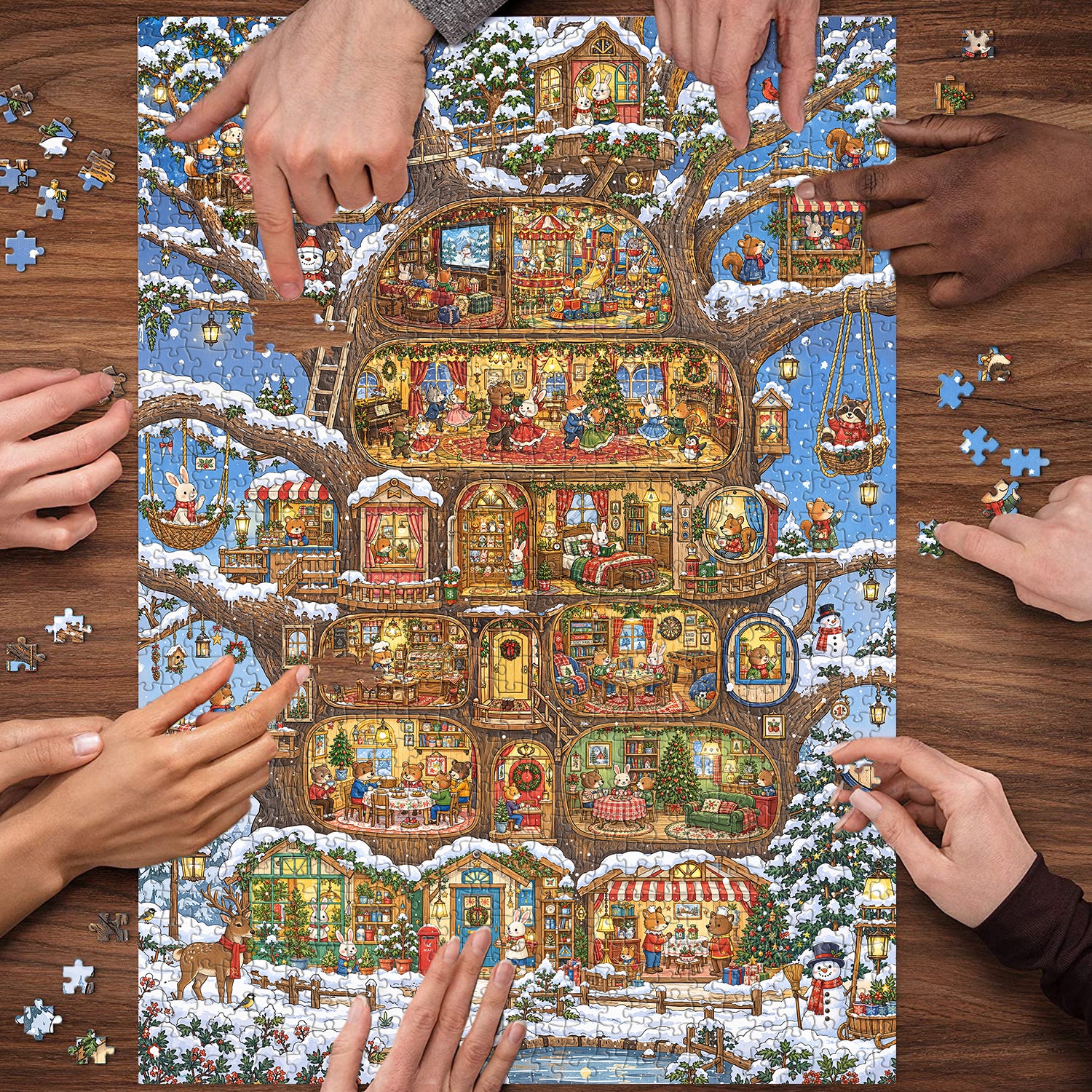 Winter Tree Home Jigsaw Puzzle 1000 Pieces