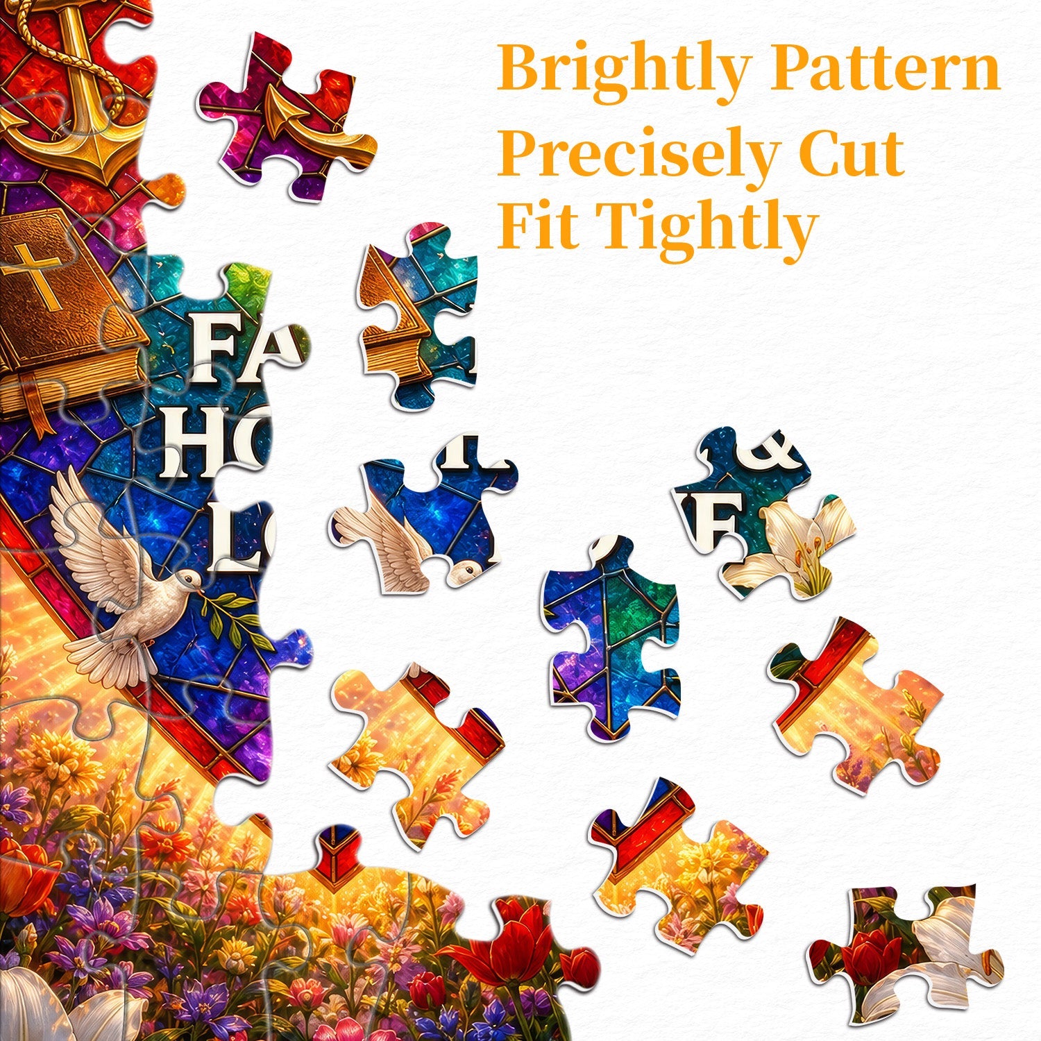 Puzzle Corazón de Fe 1000 Piezas