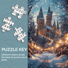 Poudlard Castle en hiver Puzzle 1000 pièces 1000 pièces