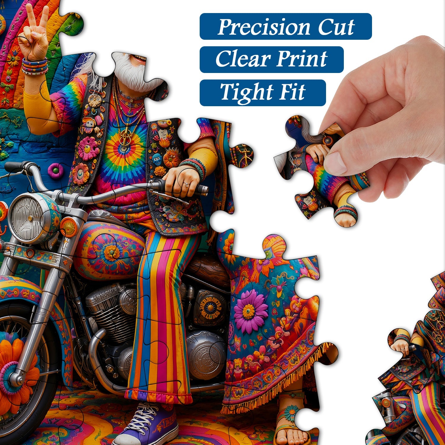 Boho Motorcycle Adventure Jigsaw Puzzle 1000 Pieces