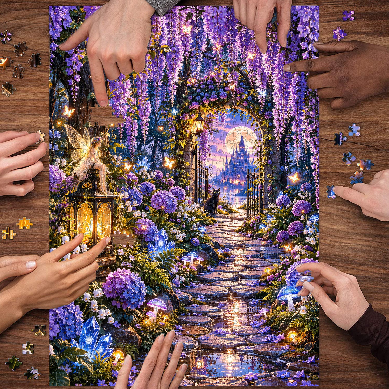 Wisteria Garden Jigsaw Puzzle 1000 Pieces