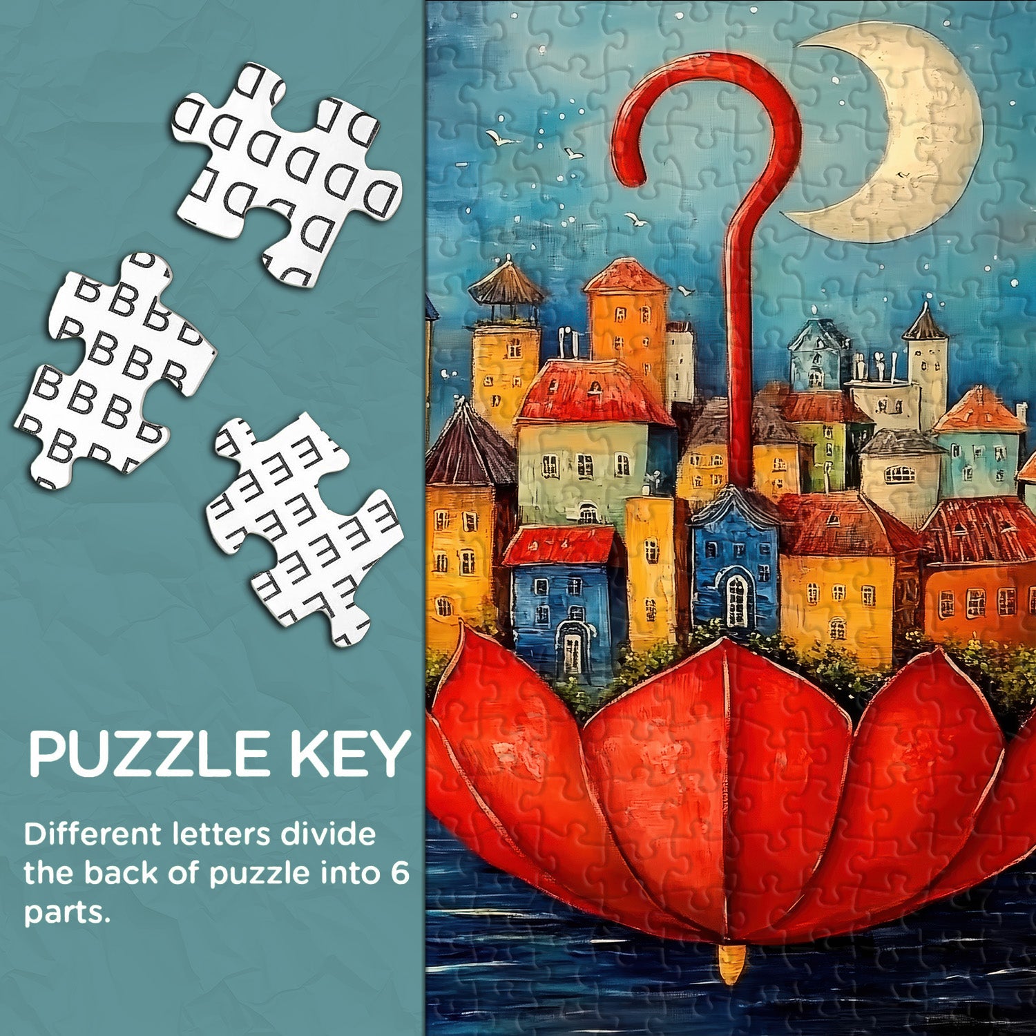 Puzzle Parapluie Flottant 1000 Pièces