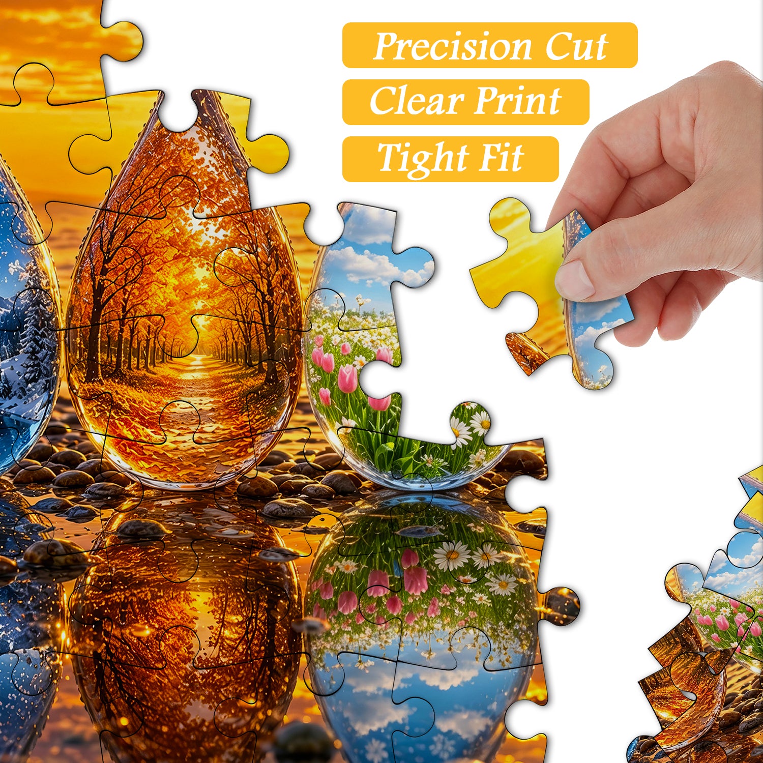 Puzzle Stagioni in Gocce 1000 Pezzi