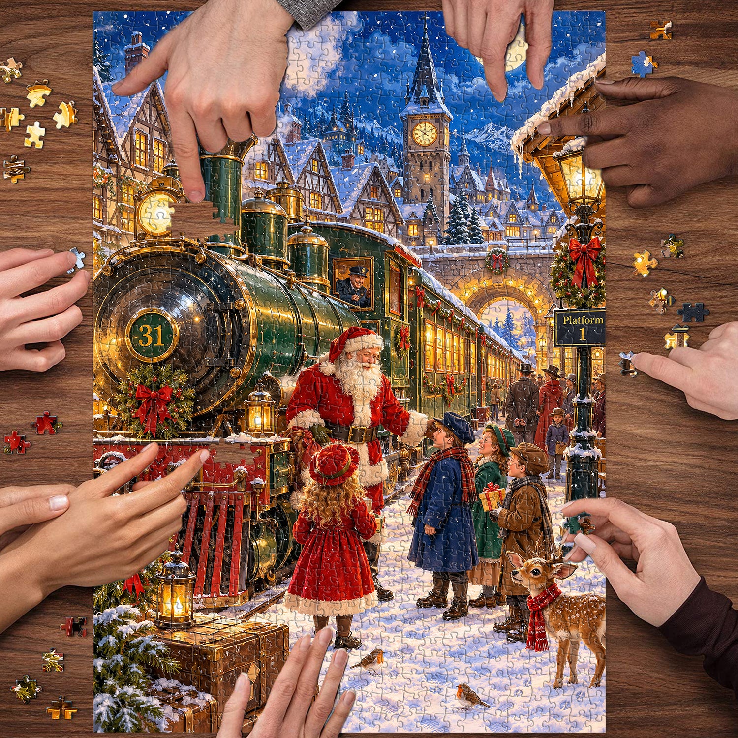 Winter Station Jigsaw Puzzle 1000 Pieces